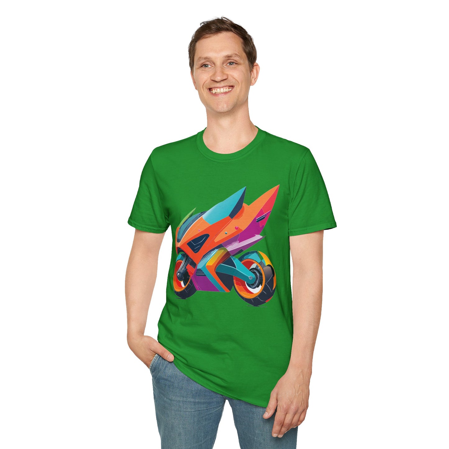 Bike T Shirt, Moto Shirt, Shirt with Motorcycle, MTB T Shirts