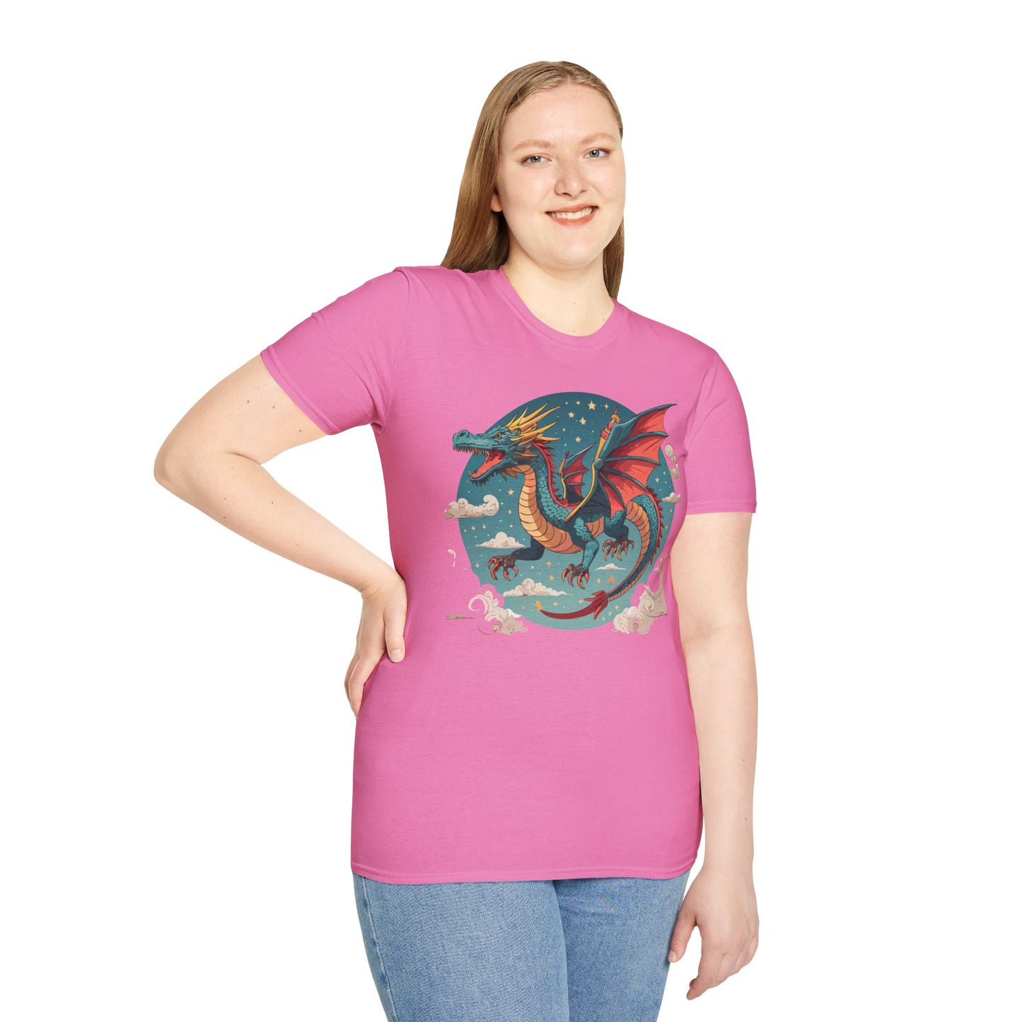 Dragon T Shirt, Dragon Shirt, Shirt with Animals, Animal Shirt