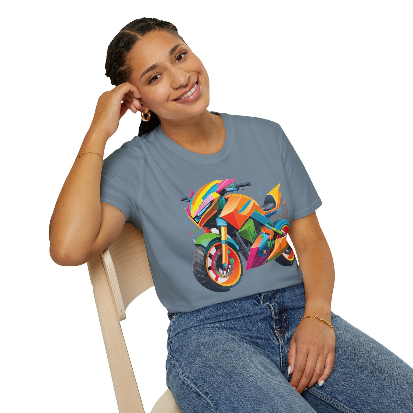 Bike T Shirt, Moto Shirt, Shirt with Motorcycle, MTB T Shirts