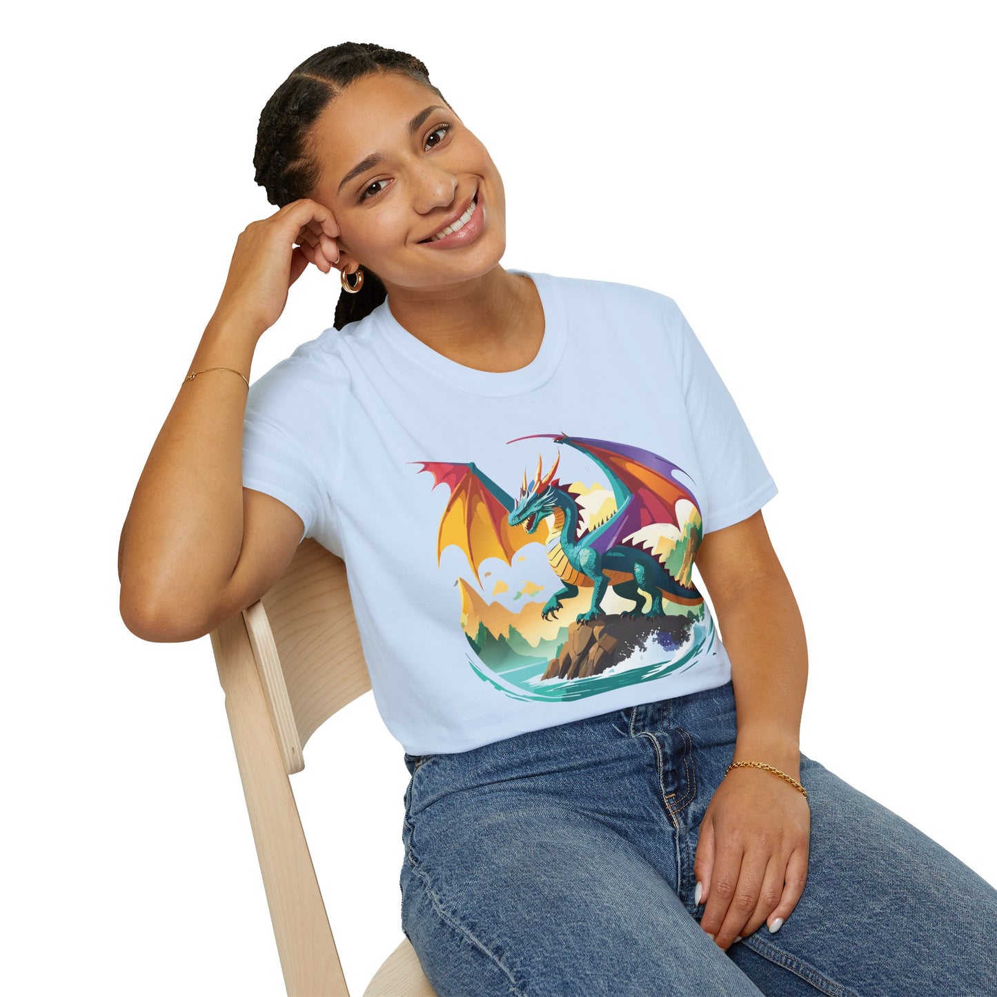 Dragon T Shirt, Dragon Shirt, Shirt with Animals, Animal Shirt