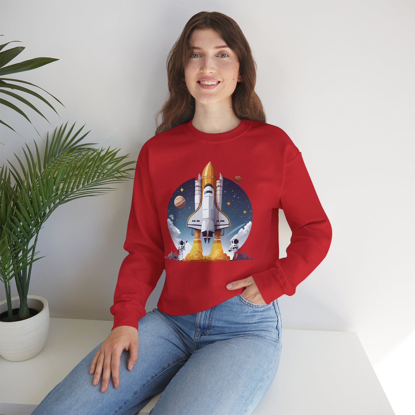 Space Shuttle Sweatshirt, Cosmic Sweatshirt, Astronaut Sweatshirt, Space Cosmic Sweatshirt