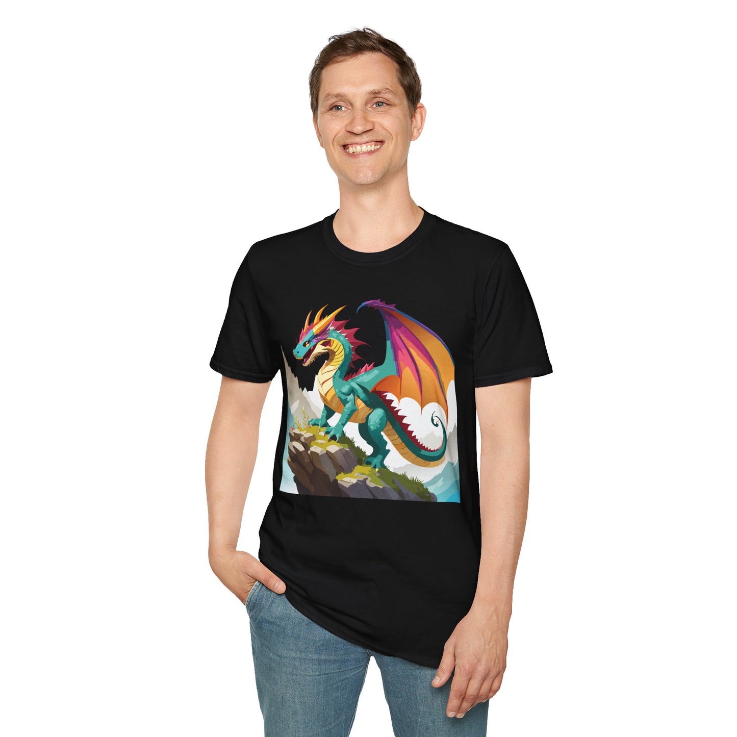 Dragon T Shirt, Dragon Shirt, Shirt with Animals, Animal Shirt