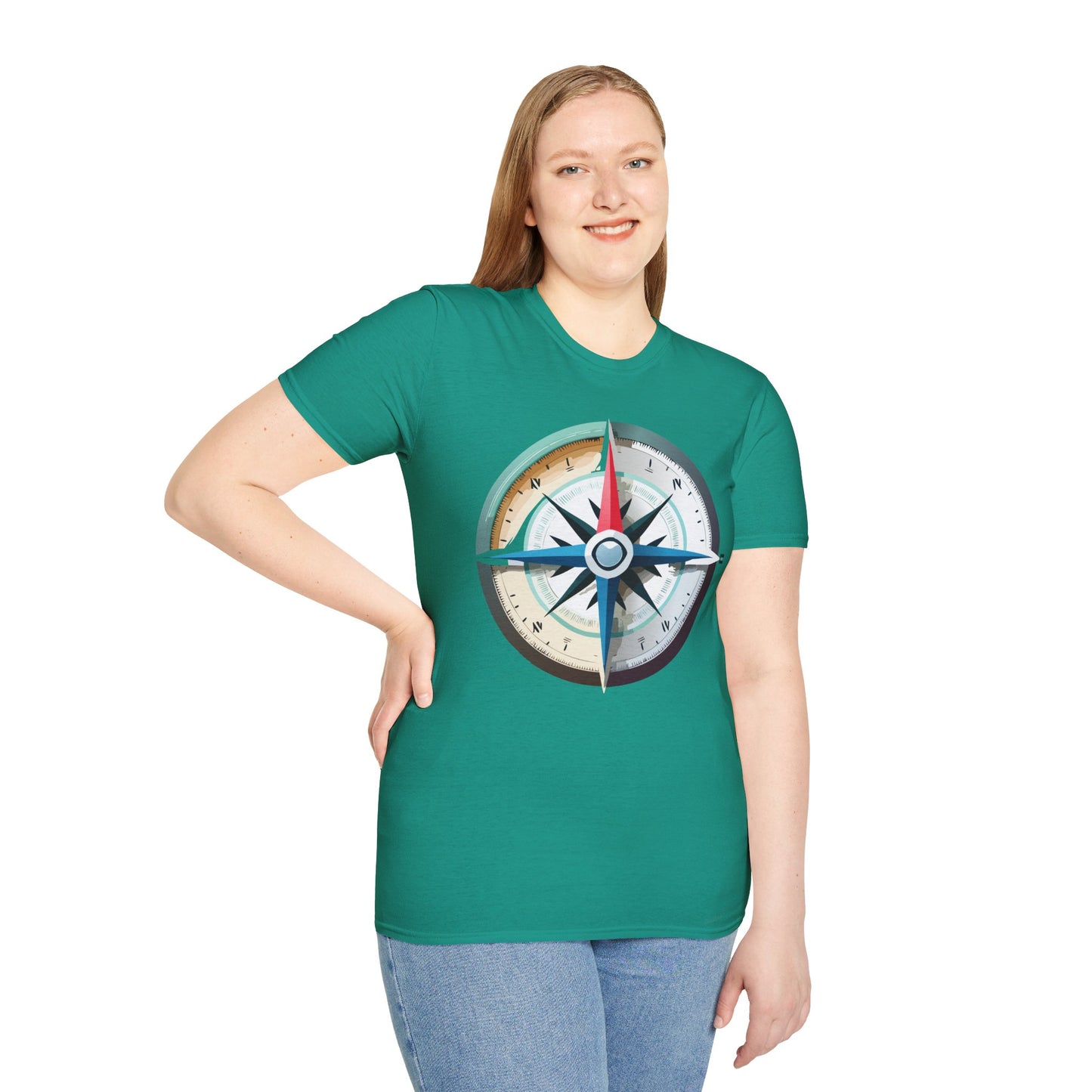 Compass T Shirt, Compass Shirt, Shirt with Compass, Navigator Shirt