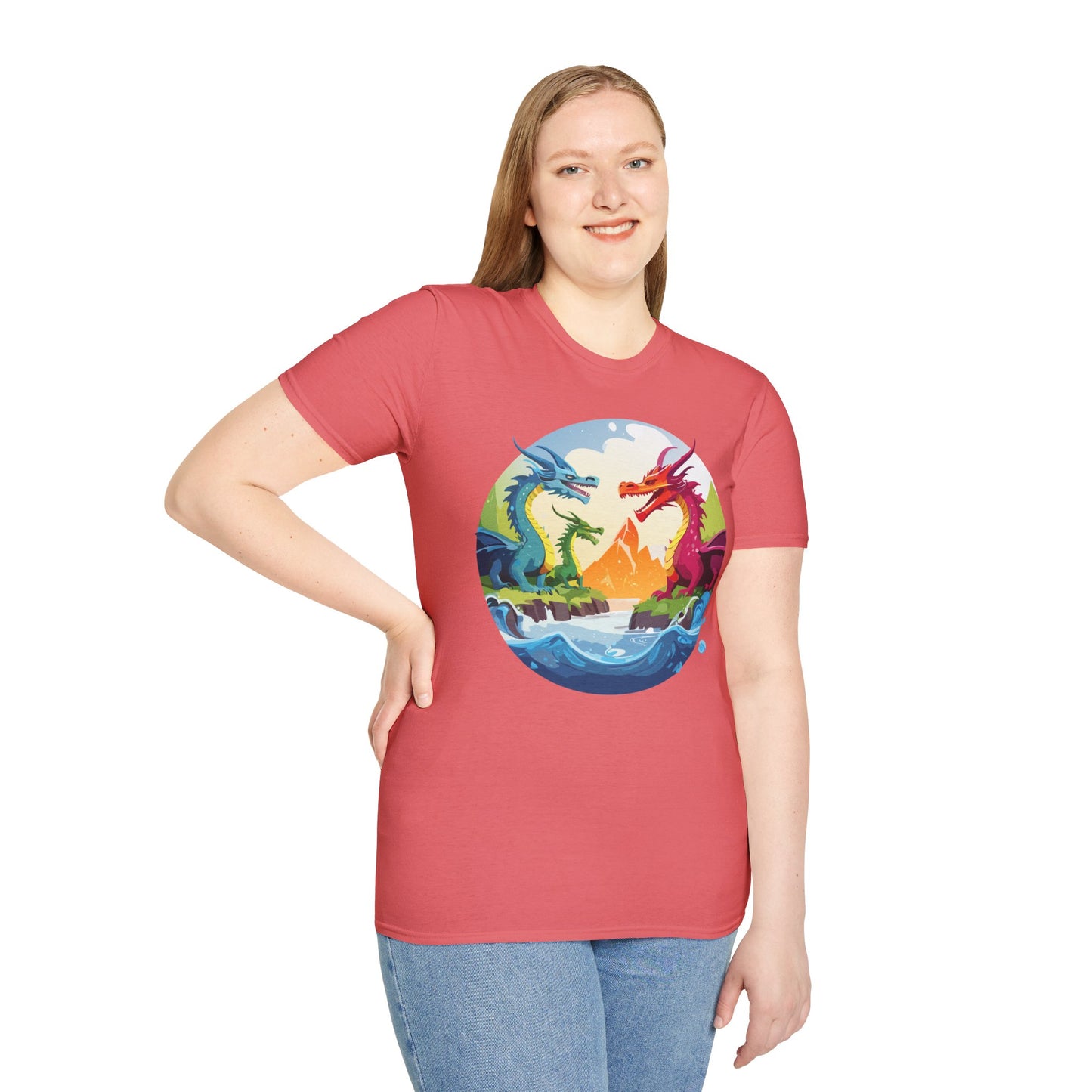 Dragon T Shirt, Dragon Shirt, Shirt with Animals, Animal Shirt