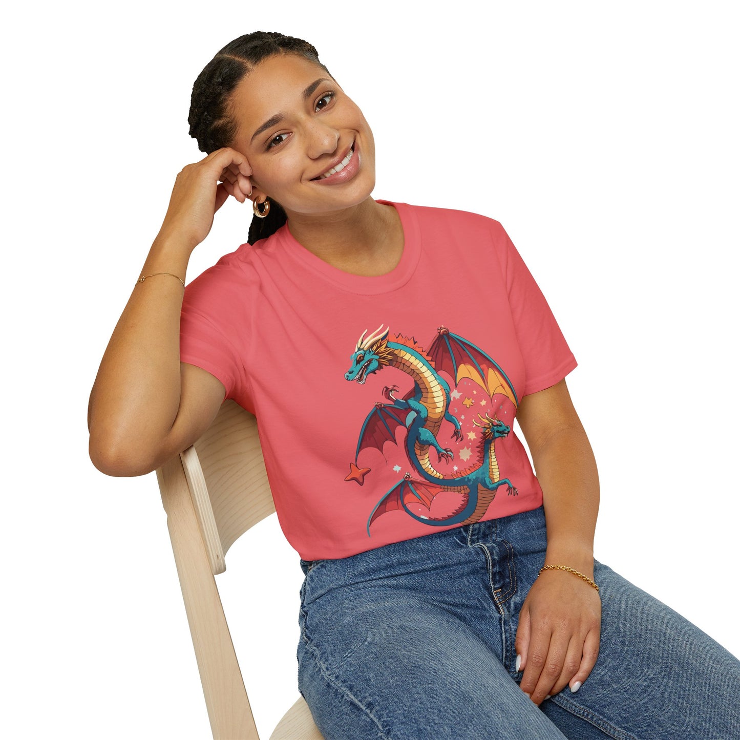 Dragon T Shirt, Dragon Shirt, Shirt with Animals, Animal Shirt