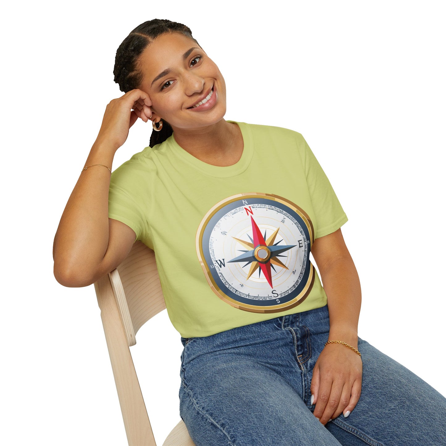 Compass T Shirt, Compass Shirt, Shirt with Compass, Navigator Shirt
