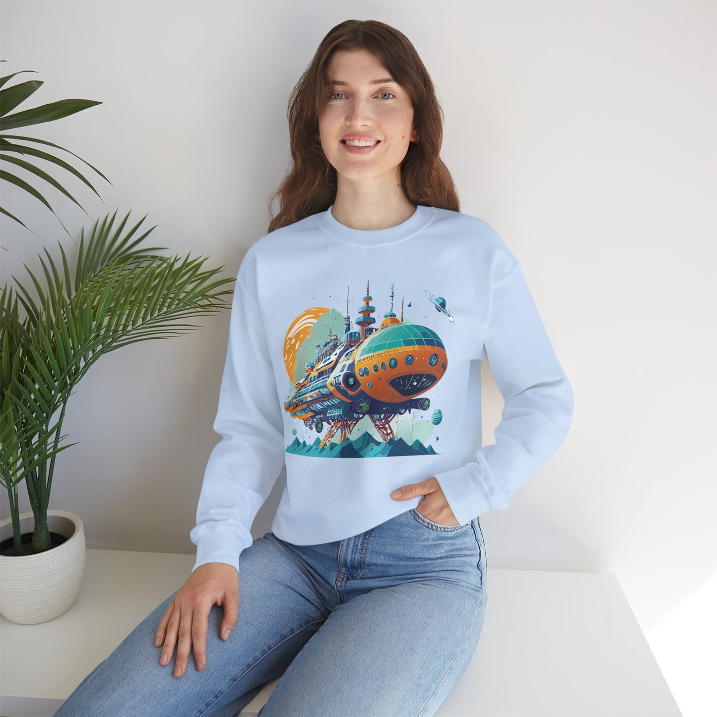 Space Shuttle Sweatshirt, Cosmic Sweatshirt, Astronaut Sweatshirt, Space Cosmic Sweatshirt