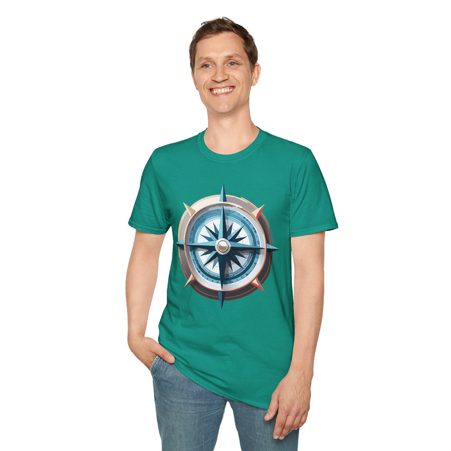 Compass T Shirt, Compass Shirt, Shirt with Compass, Navigator Shirt
