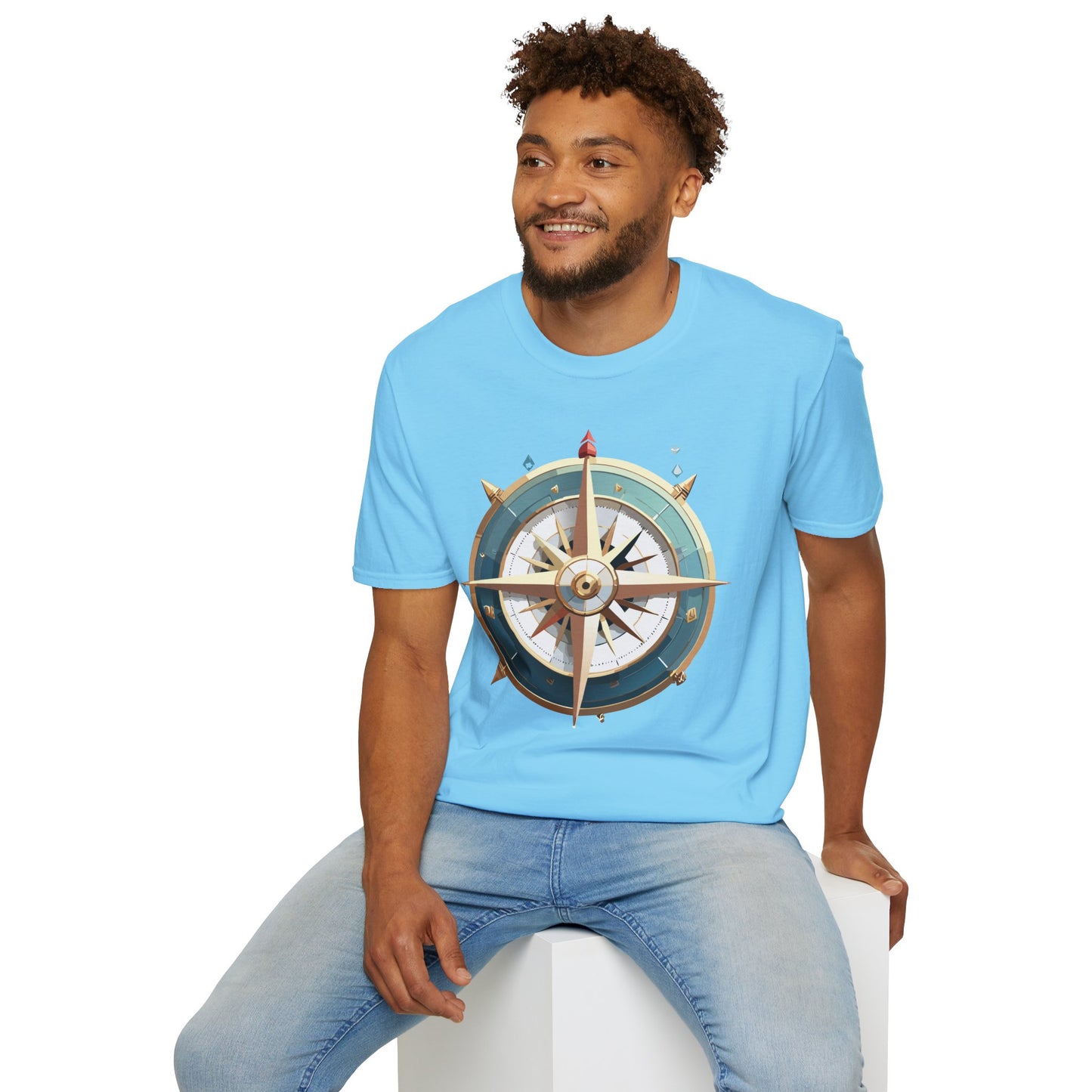 Compass T Shirt, Compass Shirt, Shirt with Compass, Navigator Shirt