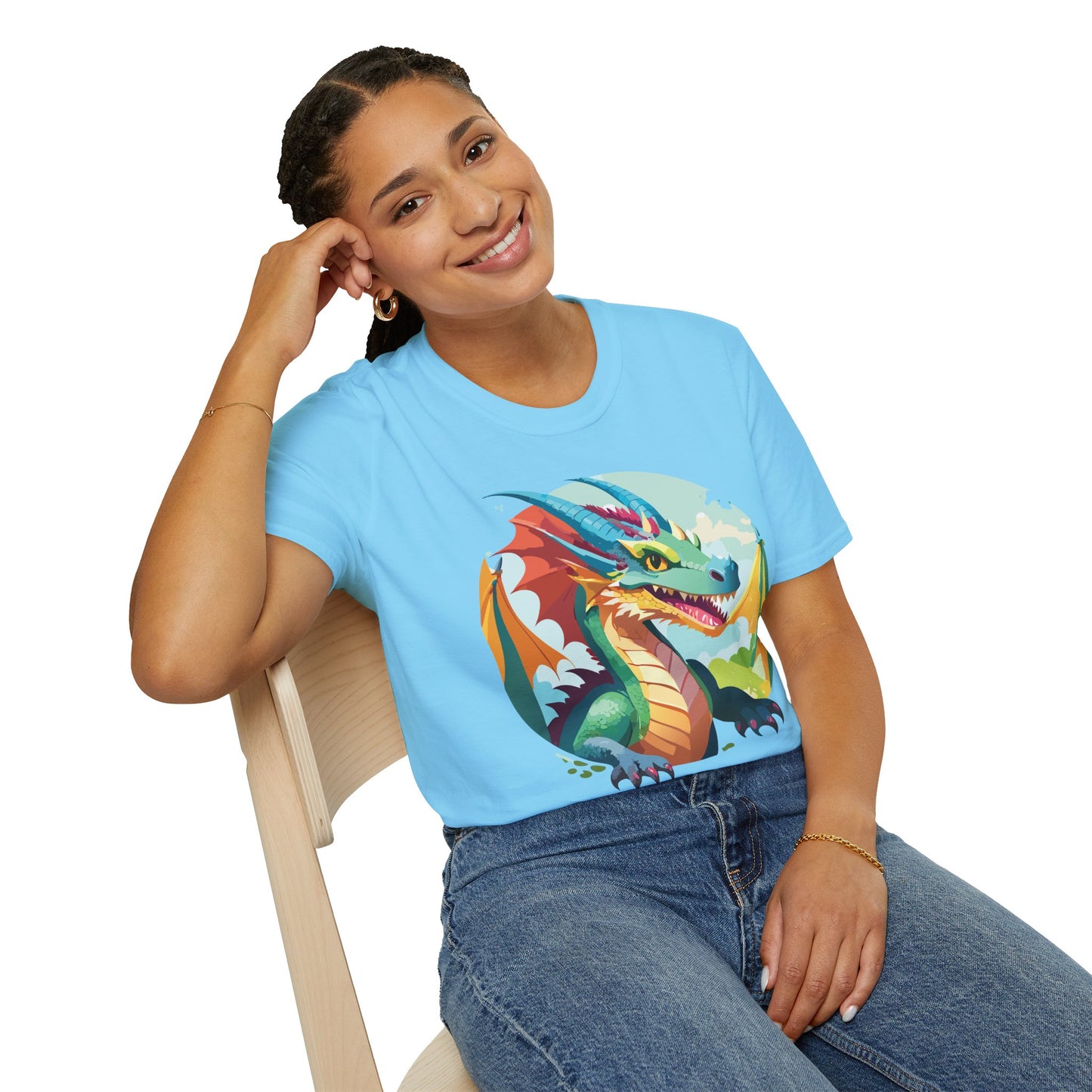 Dragon T Shirt, Dragon Shirt, Shirt with Animals, Animal Shirt