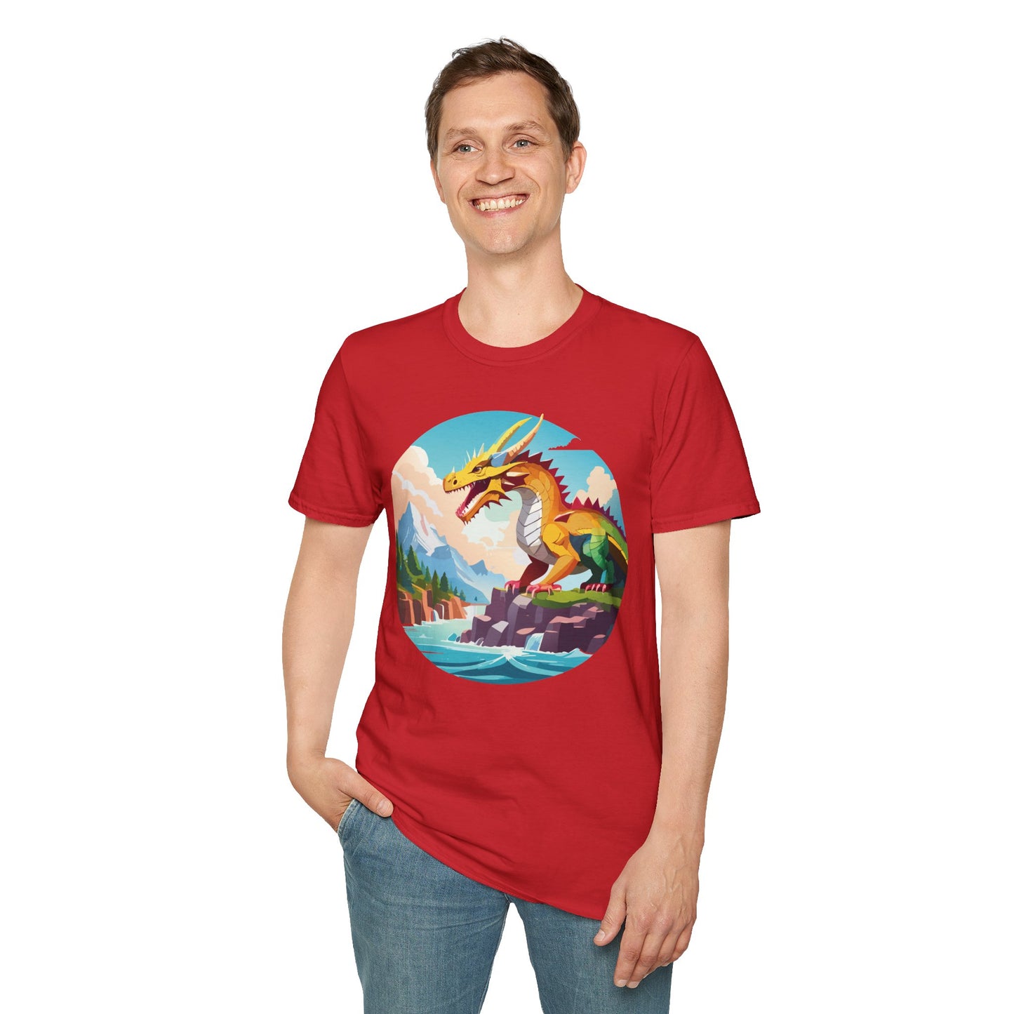 Dragon T Shirt, Dragon Shirt, Shirt with Animals, Animal Shirt