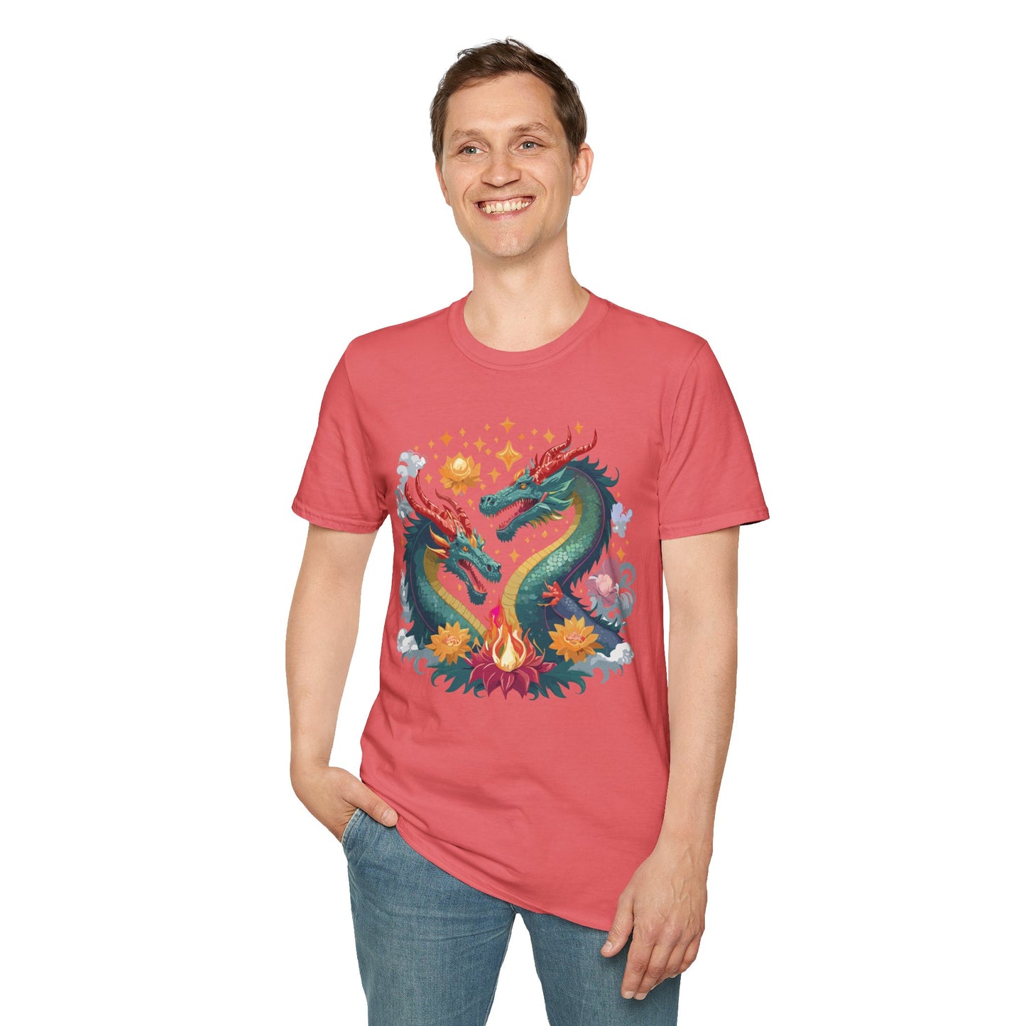 Dragon T Shirt, Dragon Shirt, Shirt with Animals, Animal Shirt
