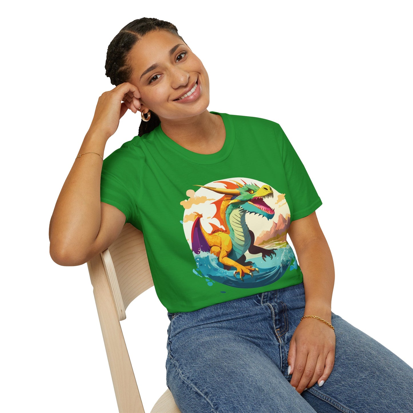 Dragon T Shirt, Dragon Shirt, Shirt with Animals, Animal Shirt