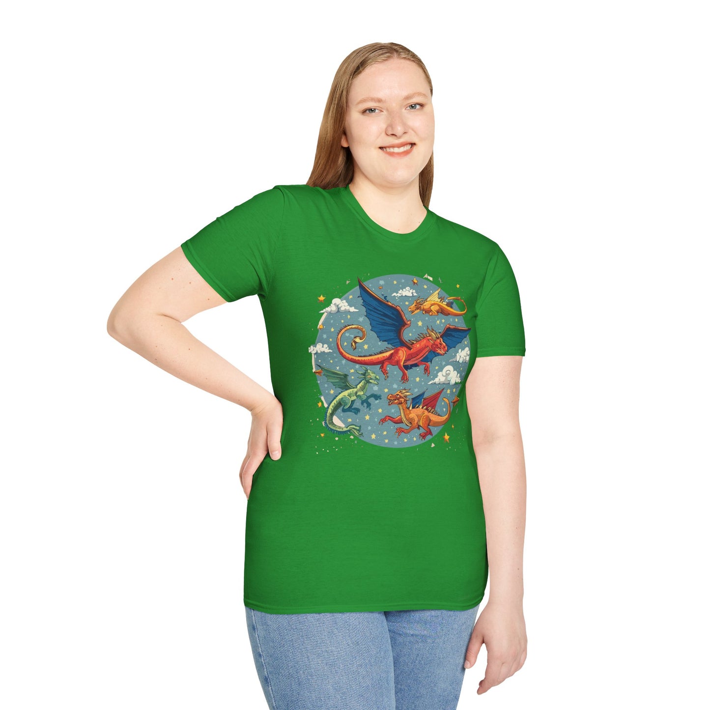 Dragon T Shirt, Dragon Shirt, Shirt with Animals, Animal Shirt