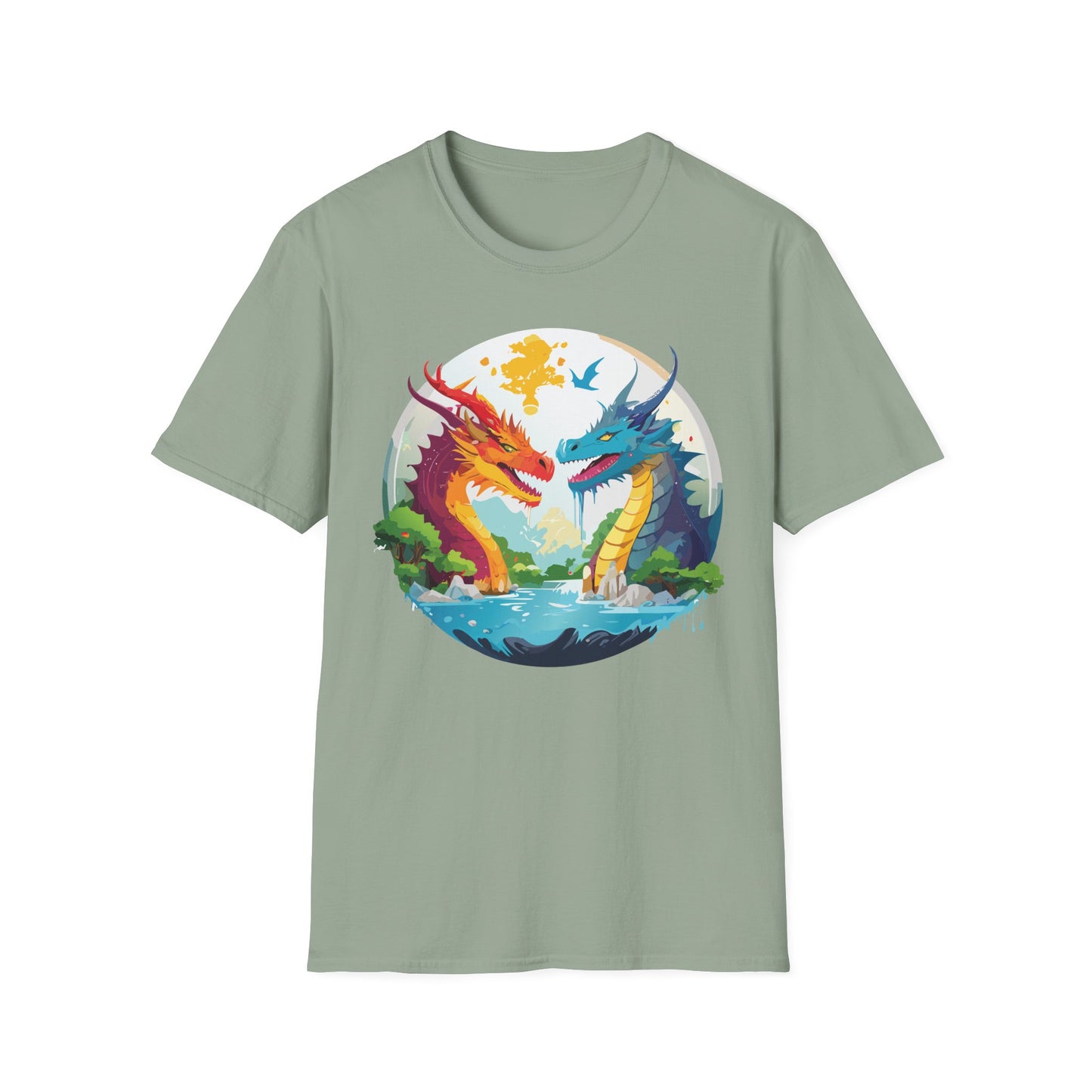 Dragon T Shirt, Dragon Shirt, Shirt with Animals, Animal Shirt