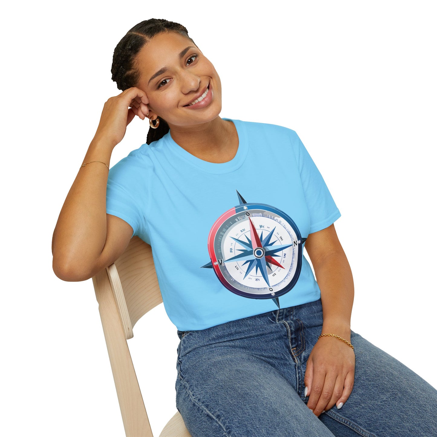 Compass T Shirt, Compass Shirt, Shirt with Compass, Navigator Shirt
