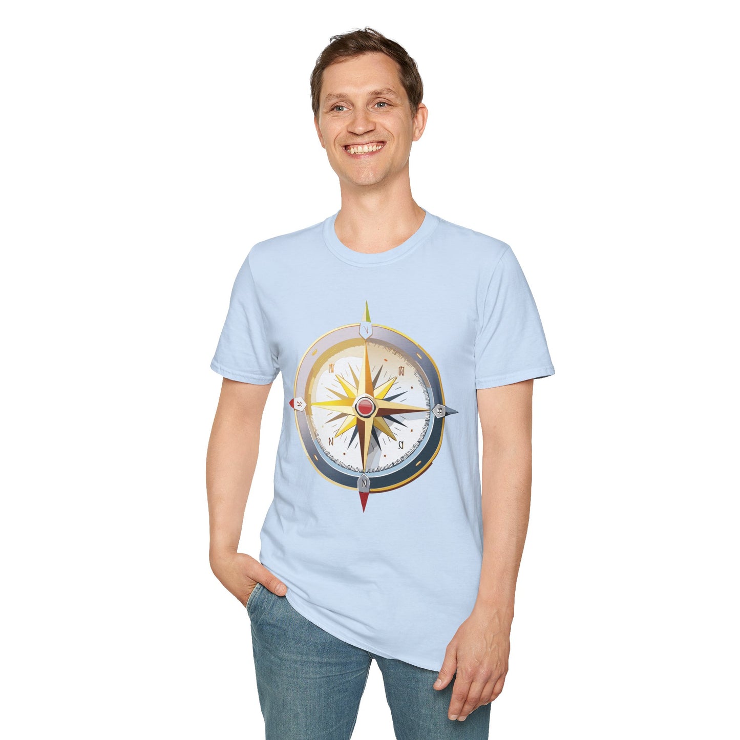 Compass T Shirt, Compass Shirt, Shirt with Compass, Navigator Shirt