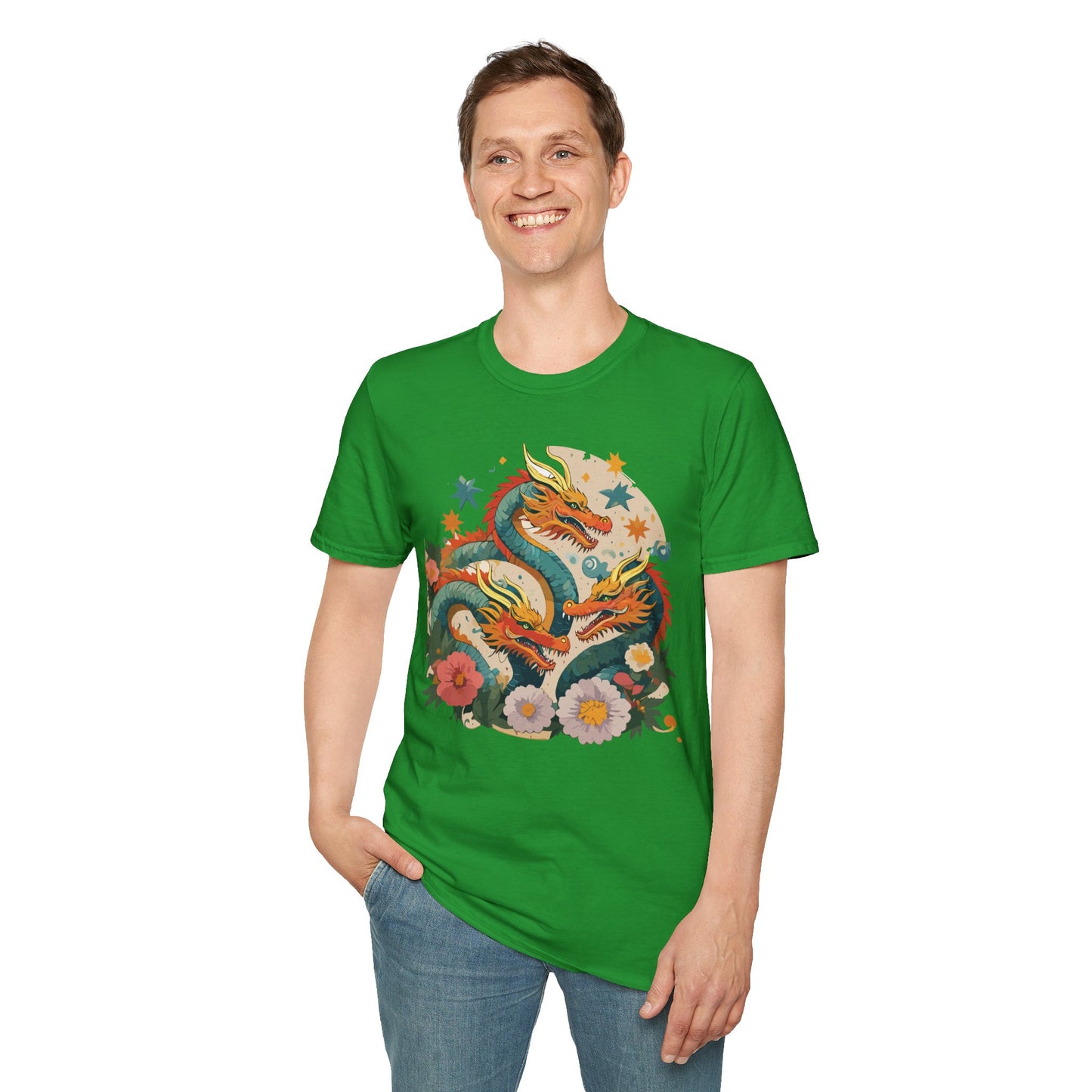 Dragon T Shirt, Dragon Shirt, Shirt with Animals, Animal Shirt