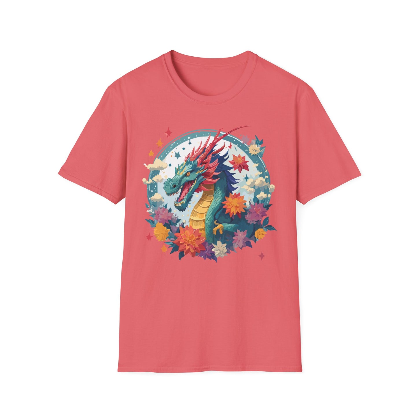 Dragon T Shirt, Dragon Shirt, Shirt with Animals, Animal Shirt