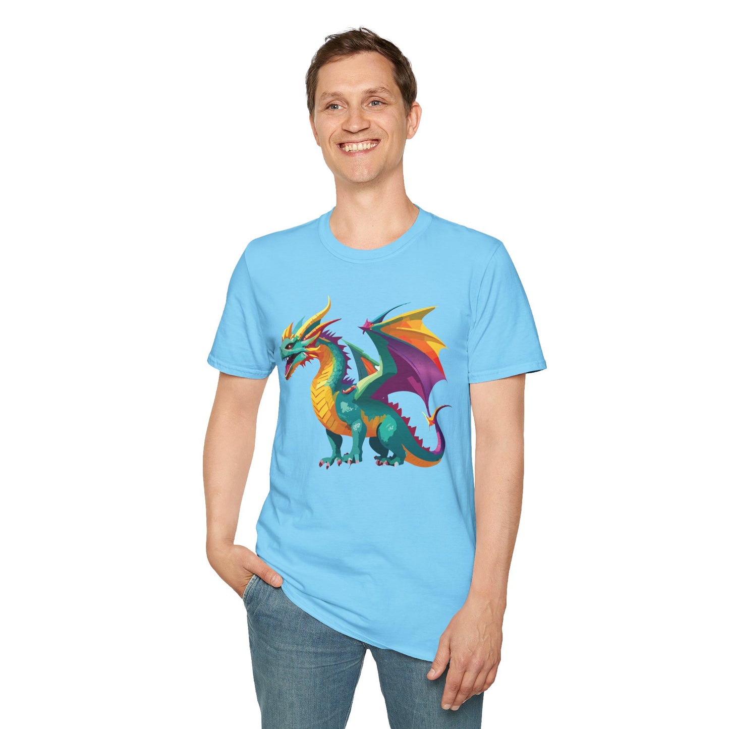 Dragon T Shirt, Dragon Shirt, Shirt with Animals, Animal Shirt