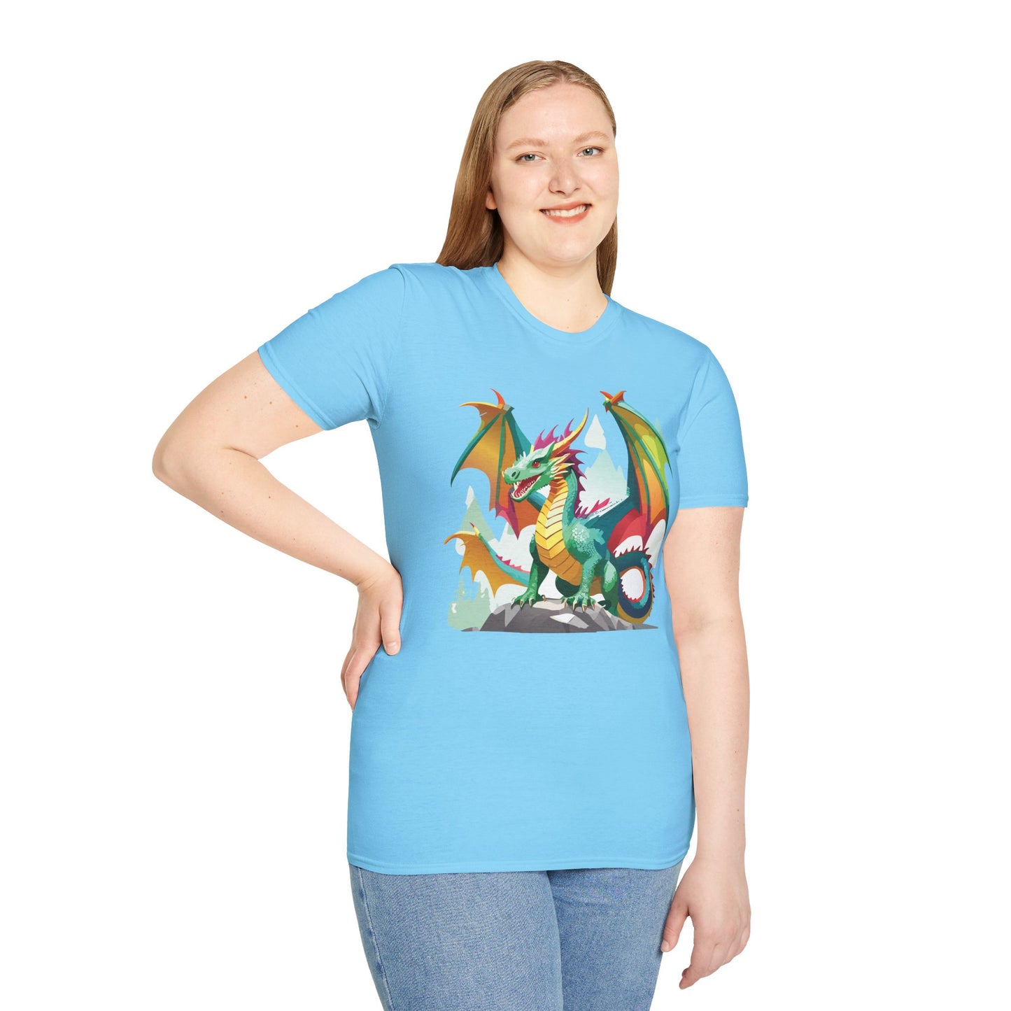 Dragon T Shirt, Dragon Shirt, Shirt with Animals, Animal Shirt