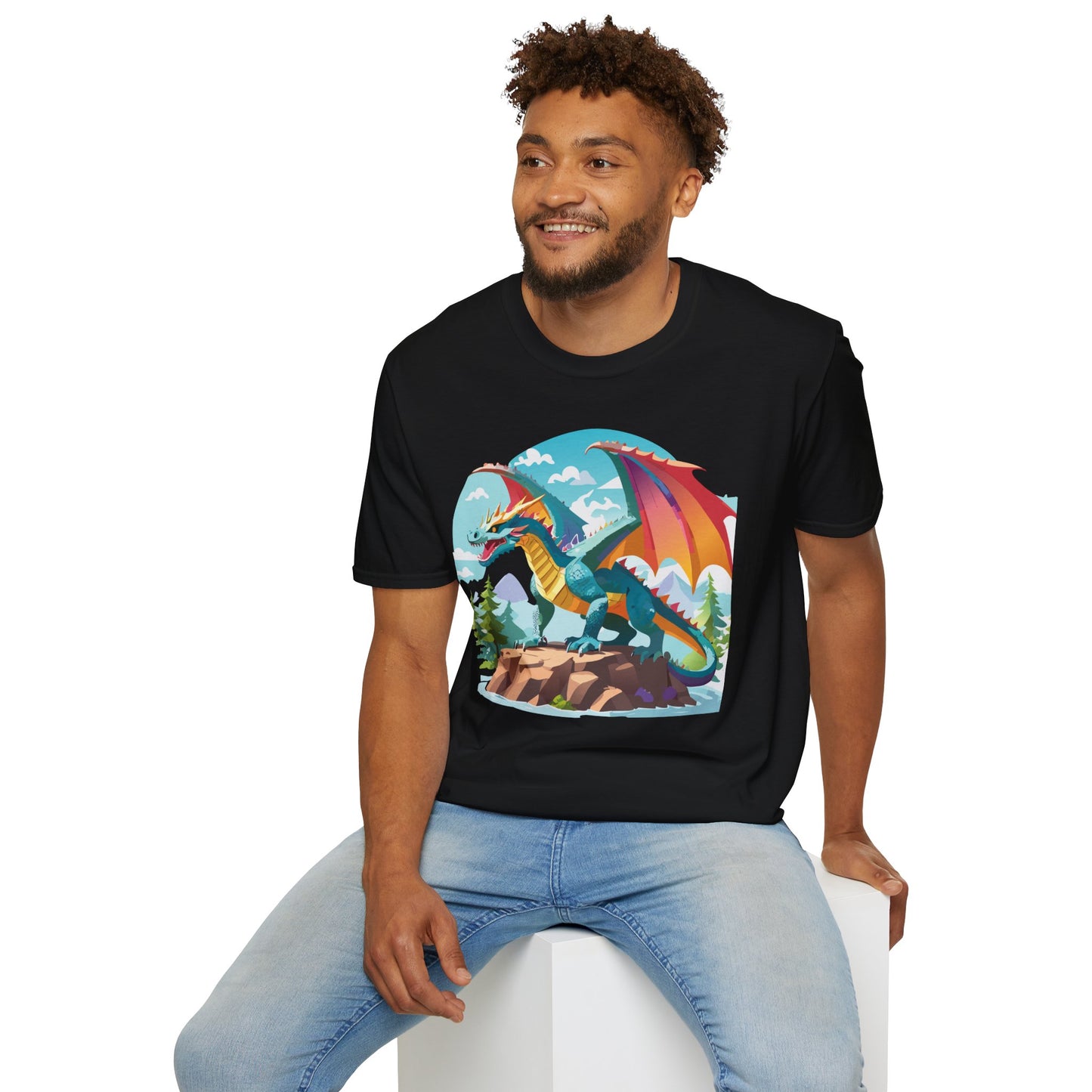 Dragon T Shirt, Dragon Shirt, Shirt with Animals, Animal Shirt