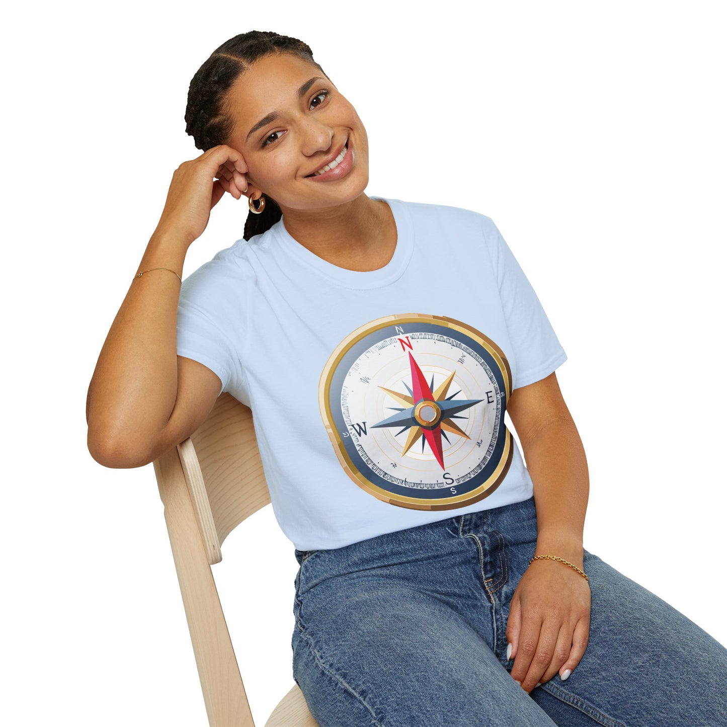 Compass T Shirt, Compass Shirt, Shirt with Compass, Navigator Shirt