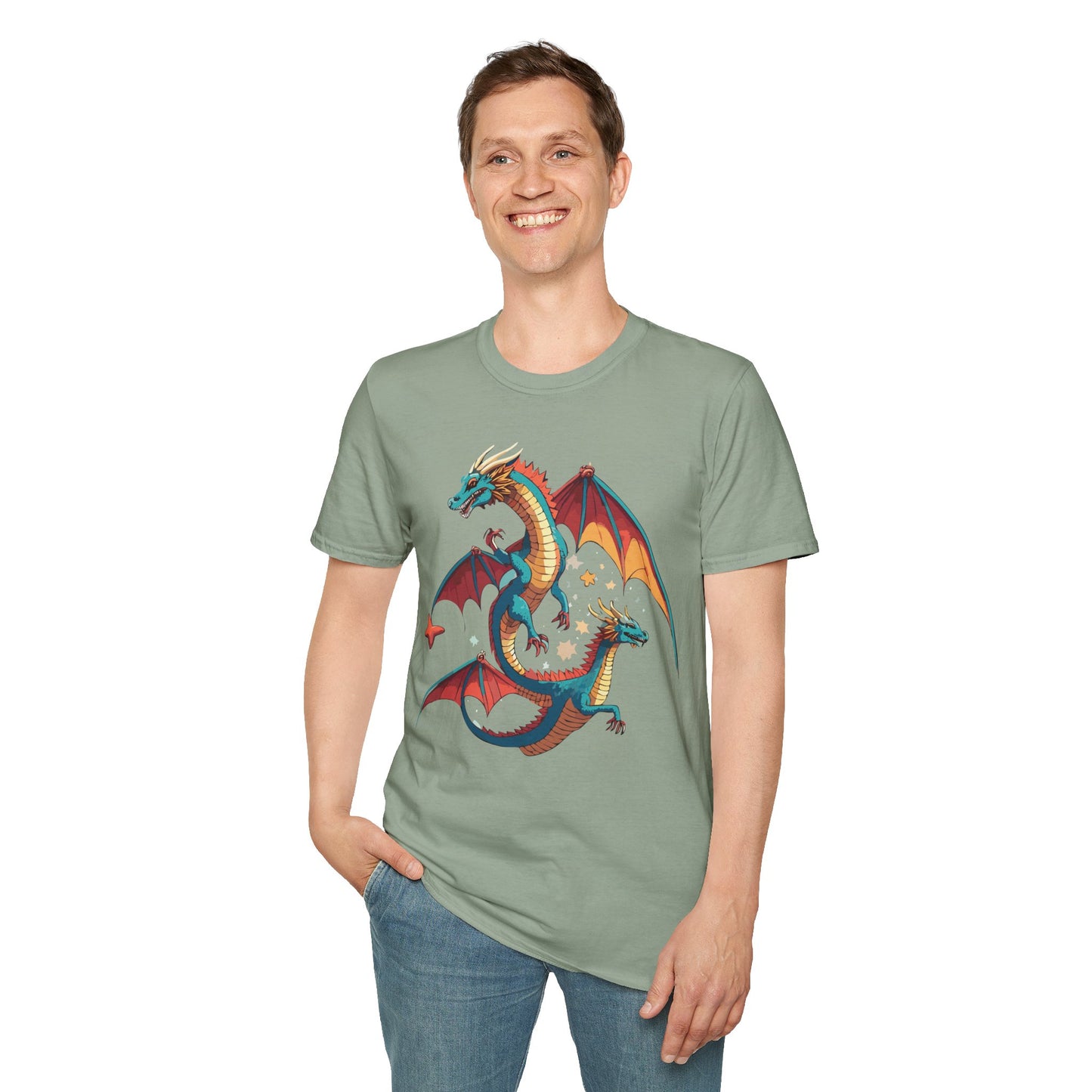 Dragon T Shirt, Dragon Shirt, Shirt with Animals, Animal Shirt