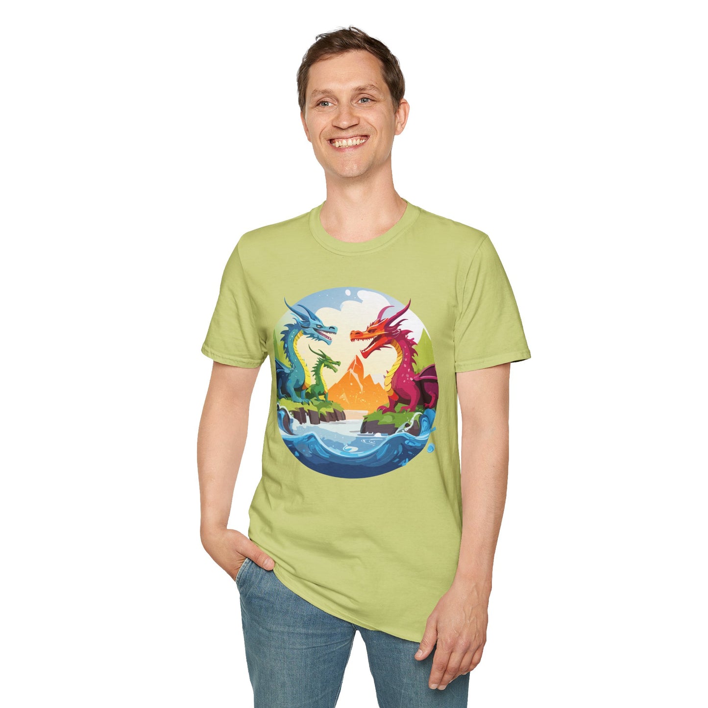 Dragon T Shirt, Dragon Shirt, Shirt with Animals, Animal Shirt