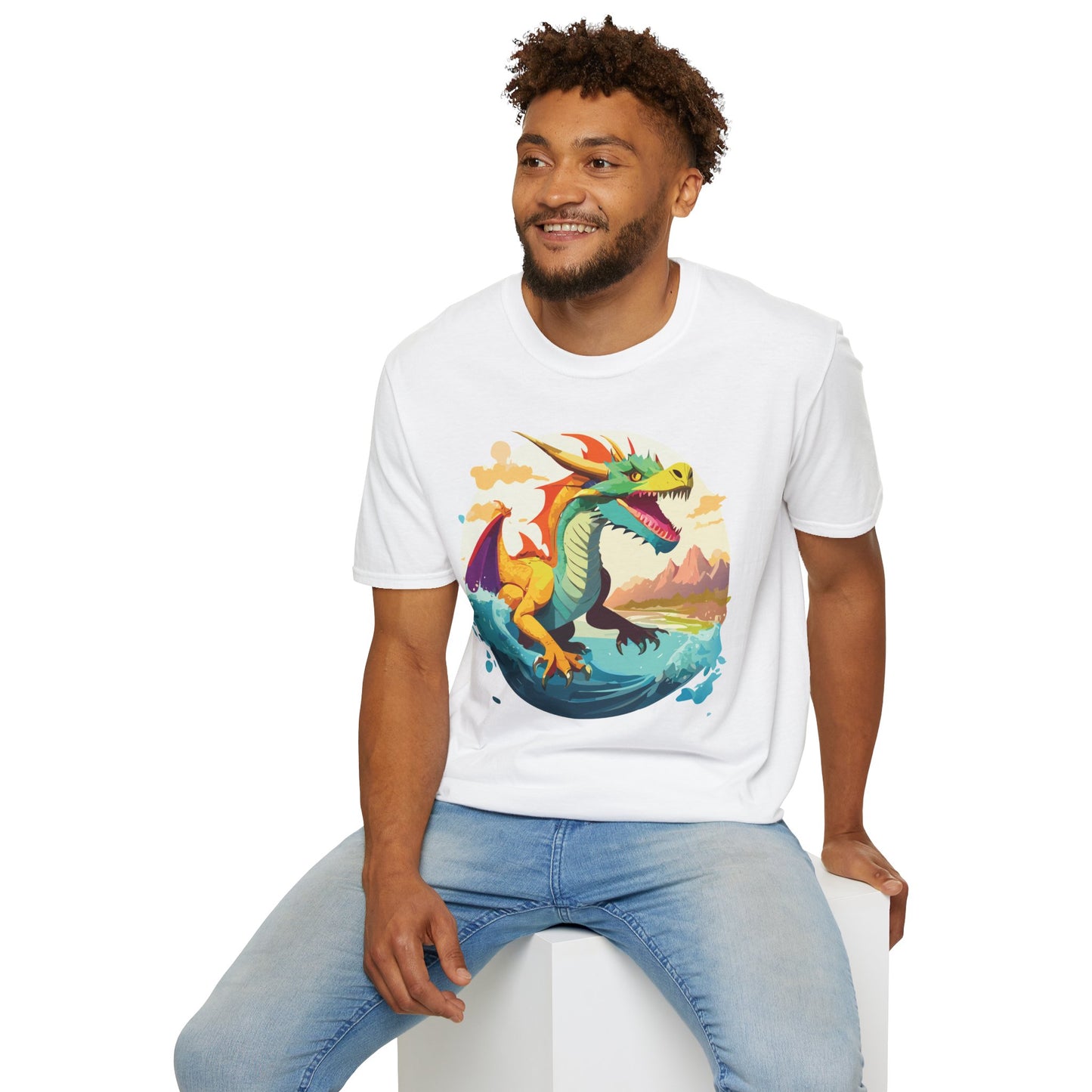 Dragon T Shirt, Dragon Shirt, Shirt with Animals, Animal Shirt