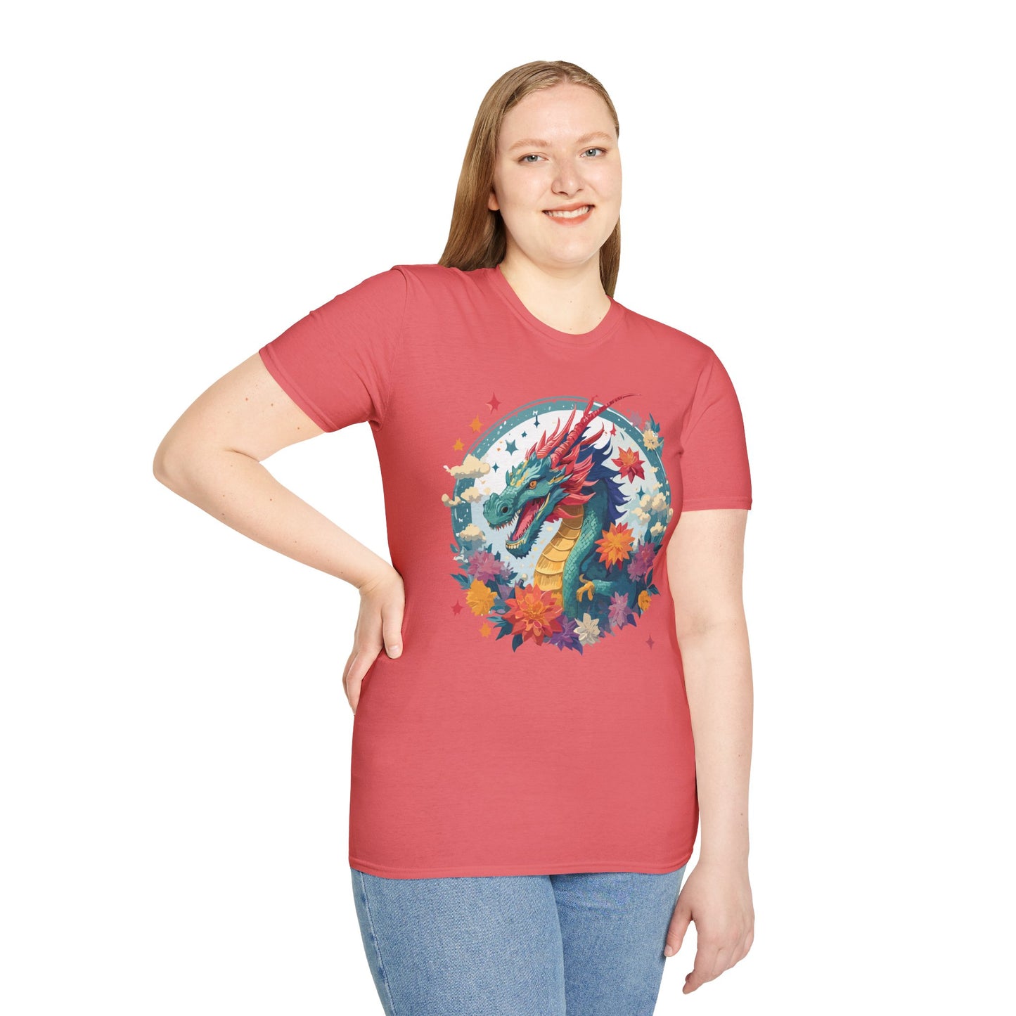 Dragon T Shirt, Dragon Shirt, Shirt with Animals, Animal Shirt