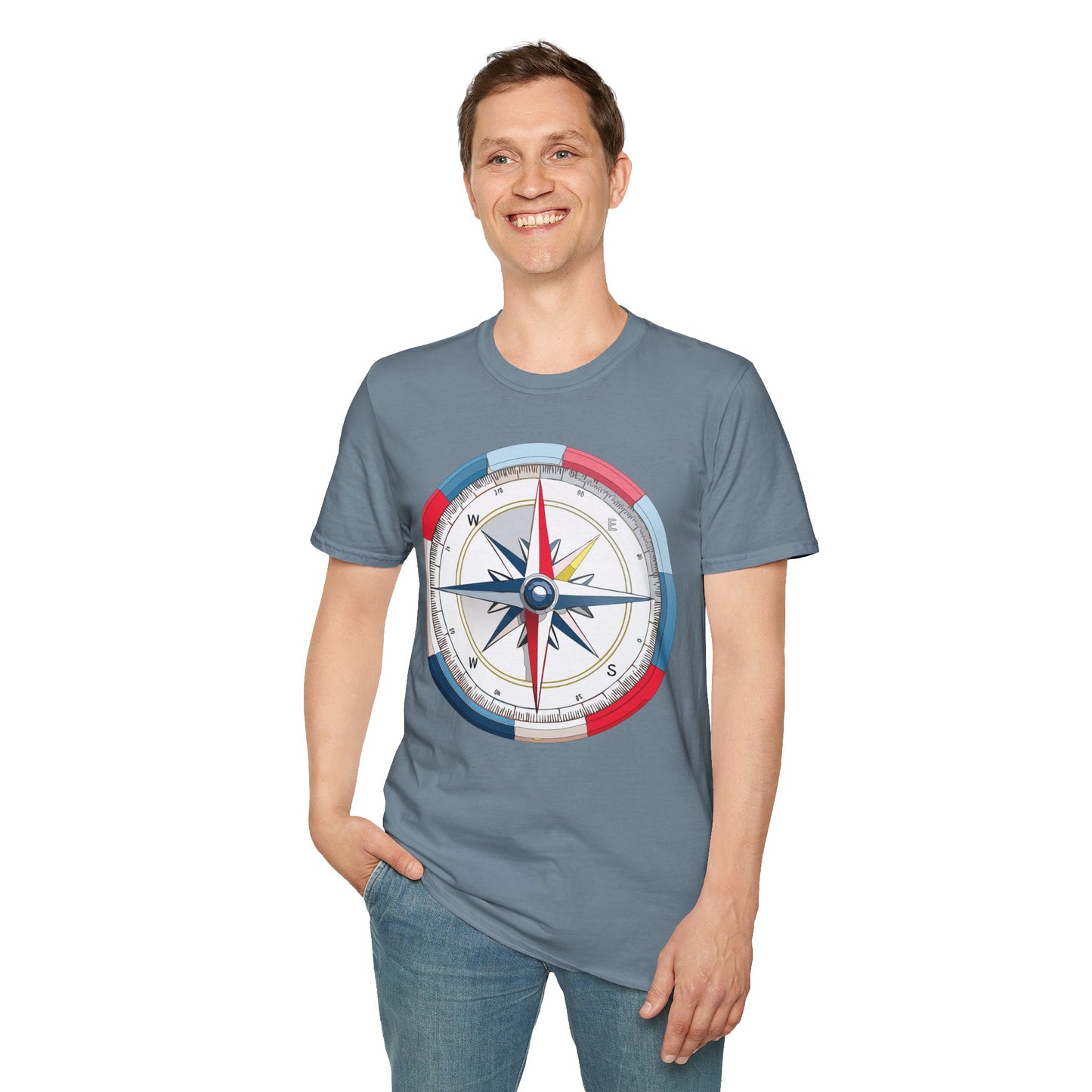 Compass T Shirt, Compass Shirt, Shirt with Compass, Navigator Shirt