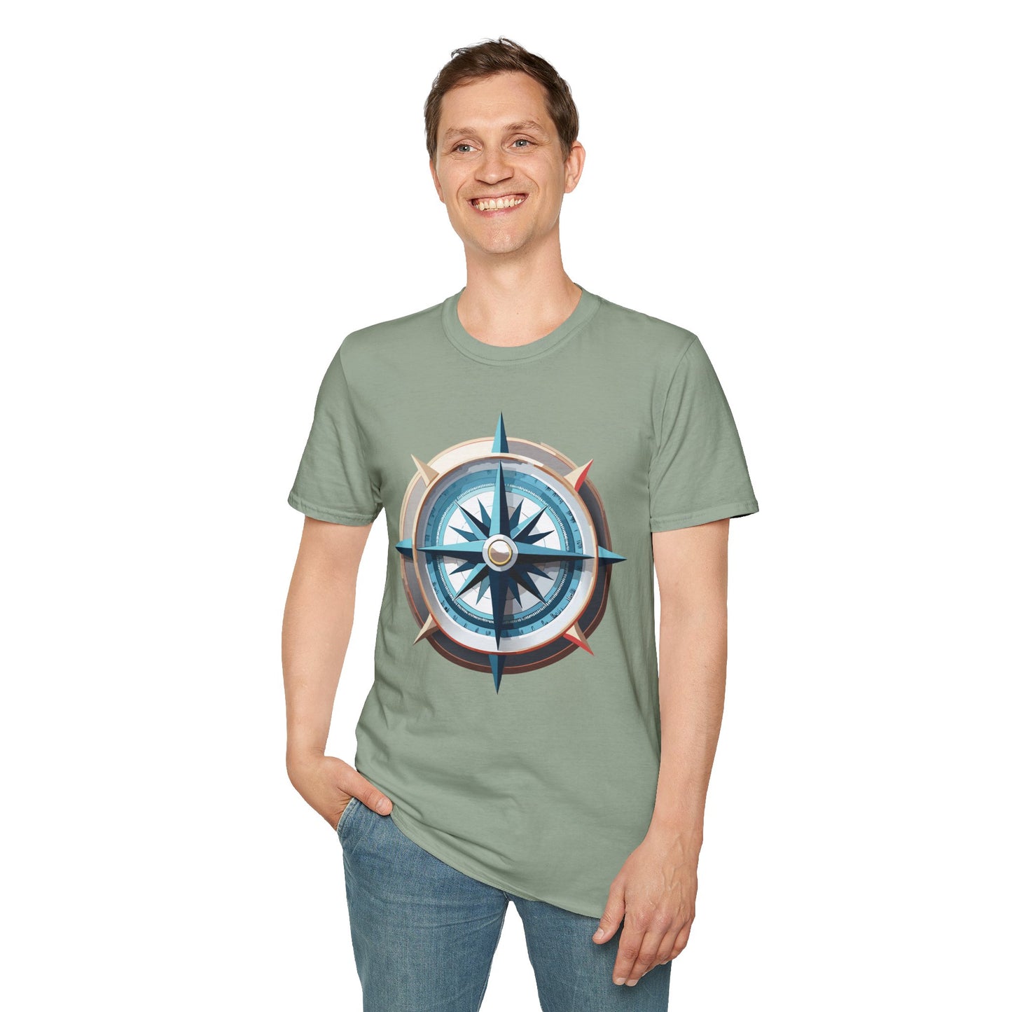 Compass T Shirt, Compass Shirt, Shirt with Compass, Navigator Shirt