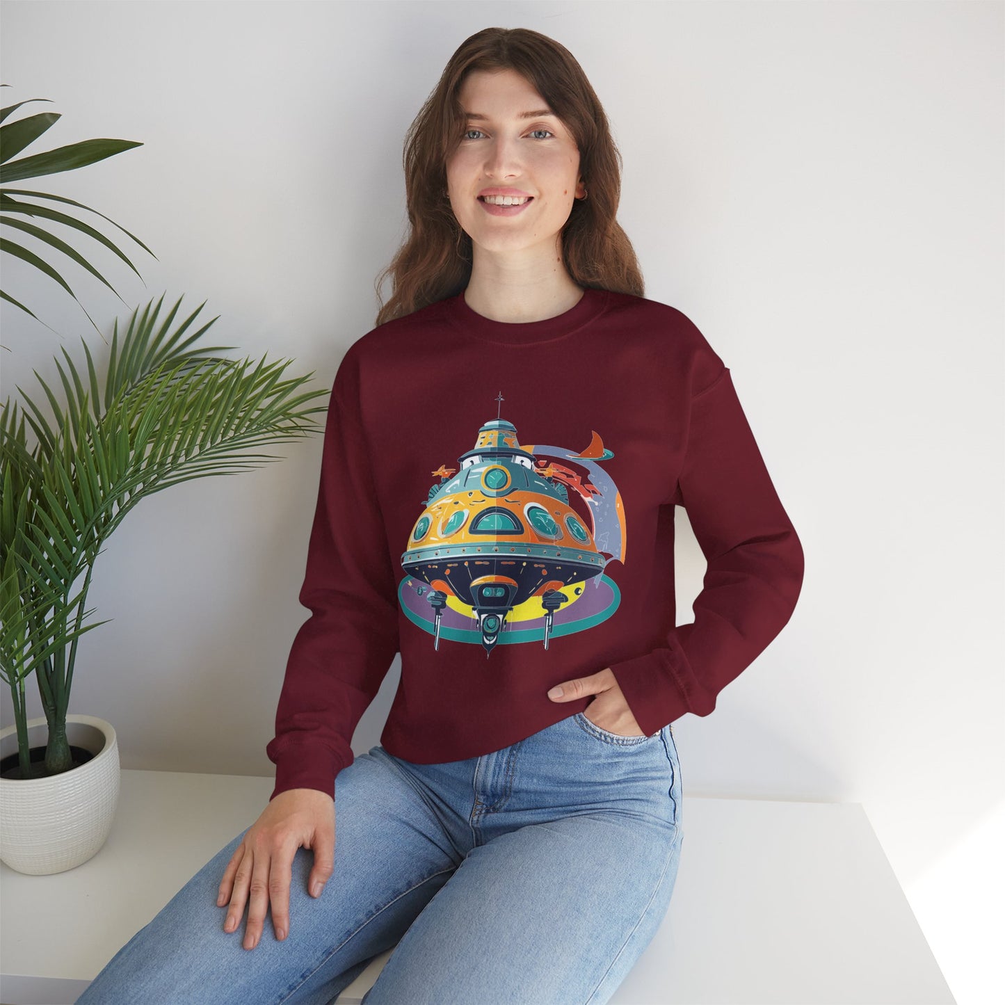 Space Shuttle Sweatshirt, Cosmic Sweatshirt, Astronaut Sweatshirt, Space Cosmic Sweatshirt
