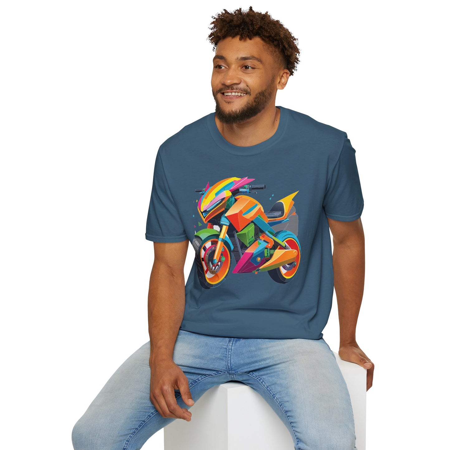 Bike T Shirt, Moto Shirt, Shirt with Motorcycle, MTB T Shirts