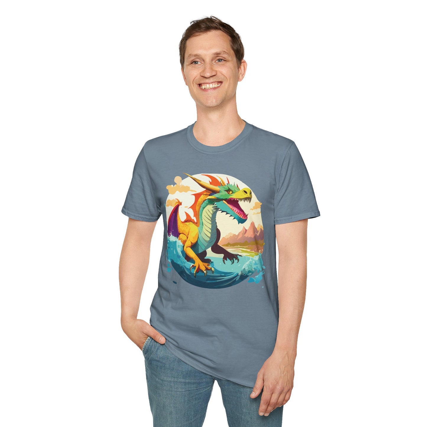 Dragon T Shirt, Dragon Shirt, Shirt with Animals, Animal Shirt