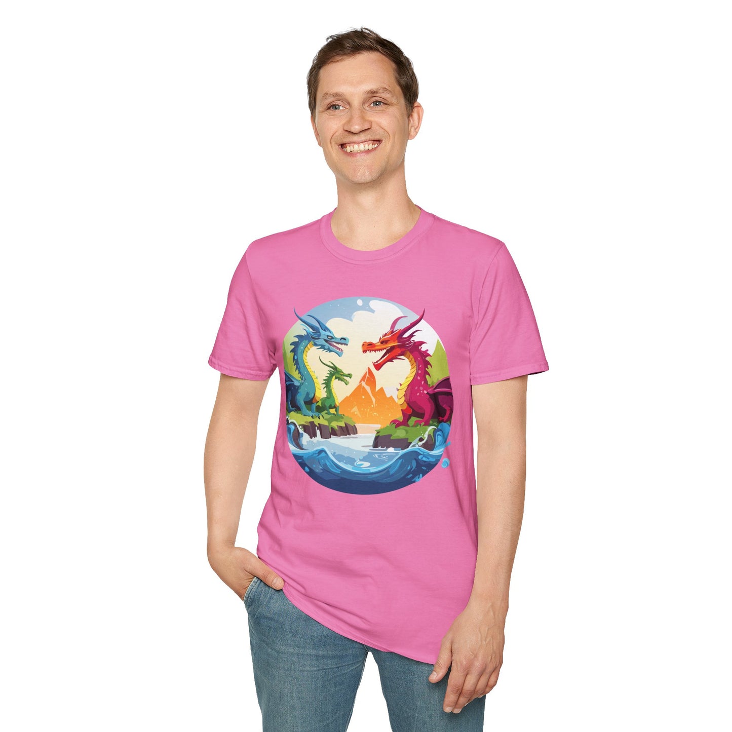 Dragon T Shirt, Dragon Shirt, Shirt with Animals, Animal Shirt