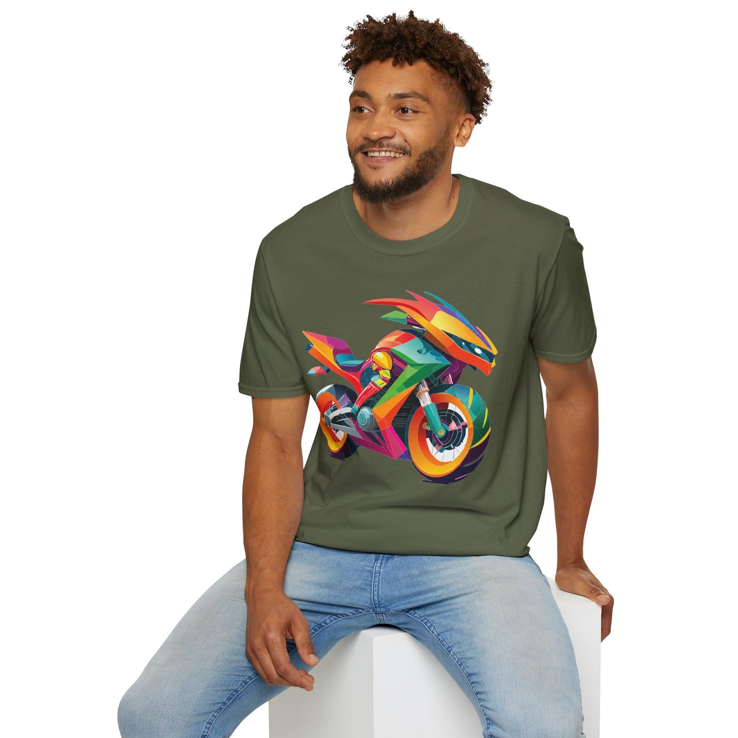 Bike T Shirt, Moto Shirt, Shirt with Motorcycle, MTB T Shirts