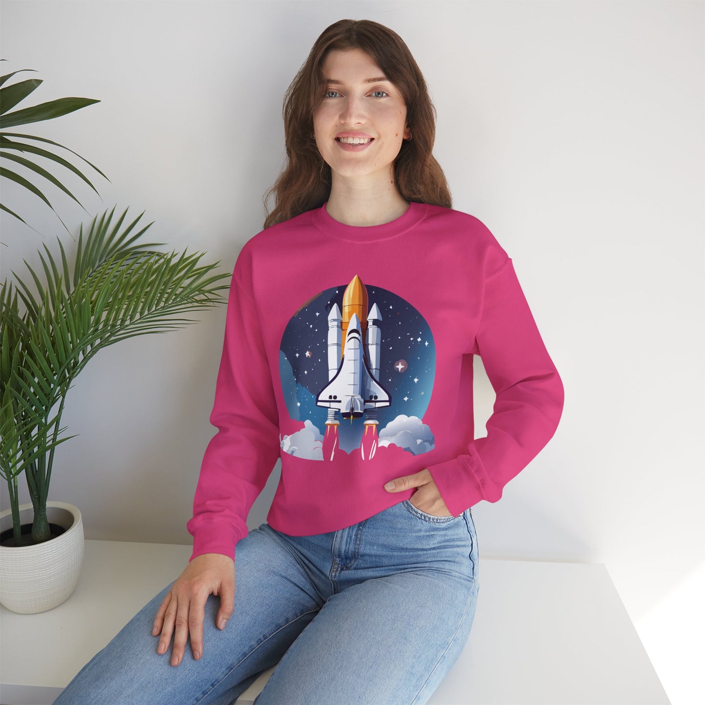 Space Shuttle Sweatshirt, Cosmic Sweatshirt, Astronaut Sweatshirt, Space Cosmic Sweatshirt