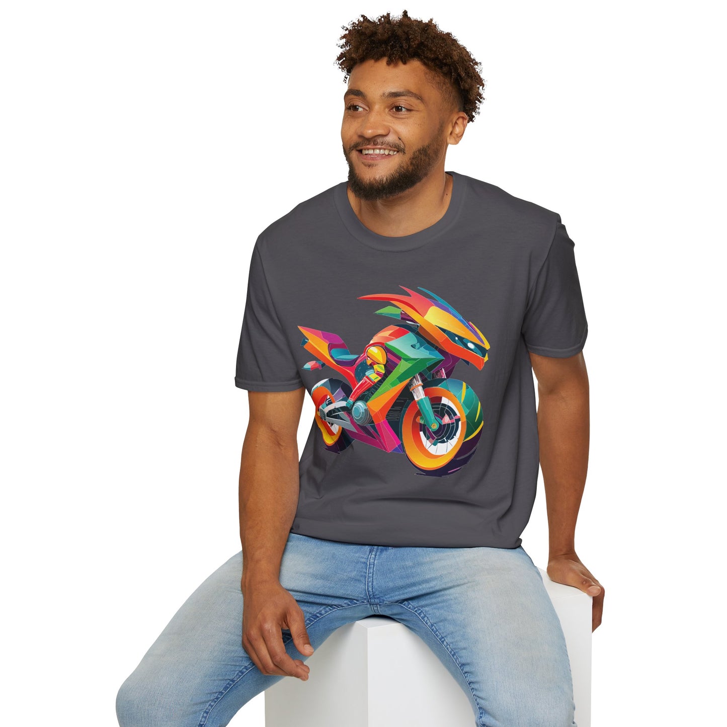 Bike T Shirt, Moto Shirt, Shirt with Motorcycle, MTB T Shirts
