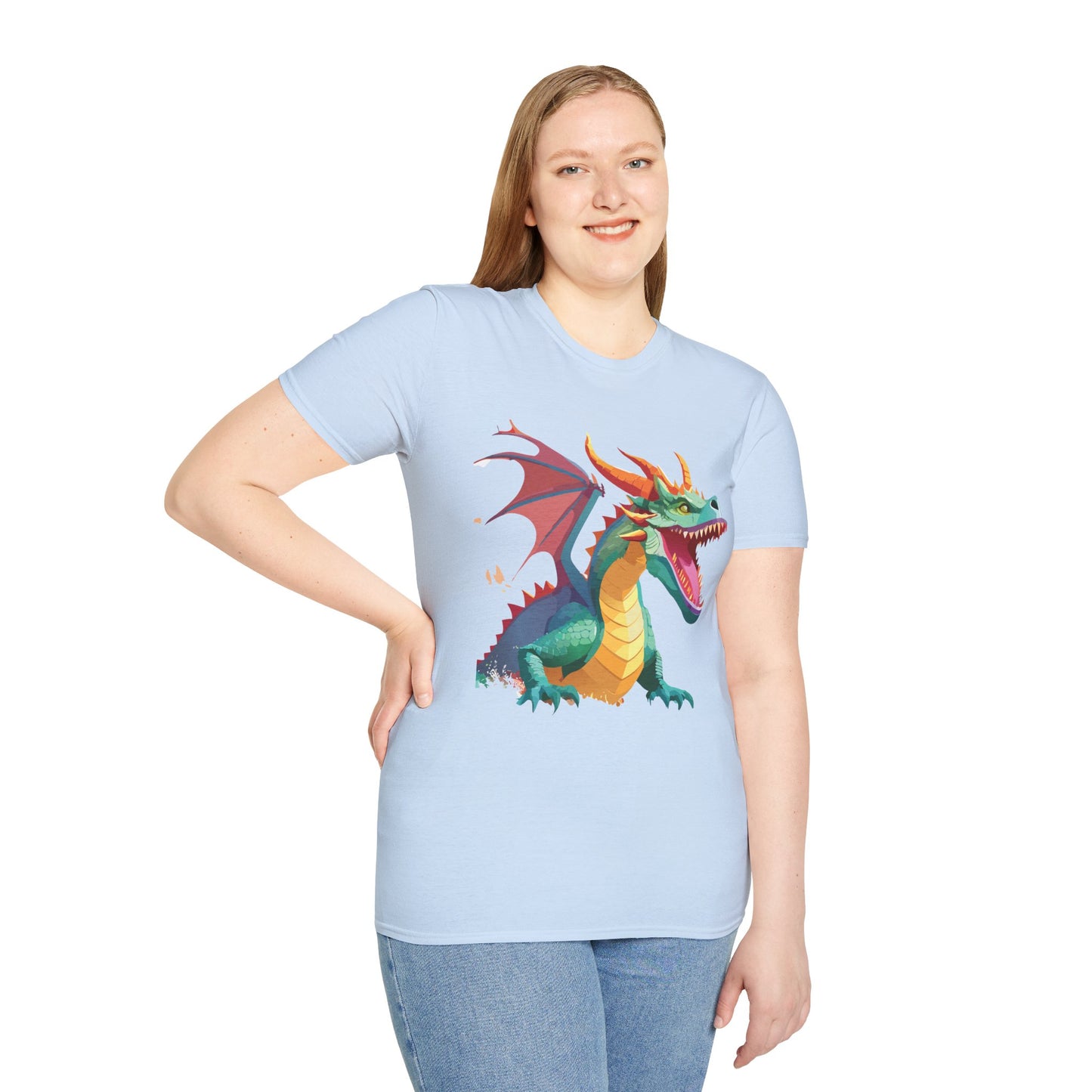 Dragon T Shirt, Dragon Shirt, Shirt with Animals, Animal Shirt