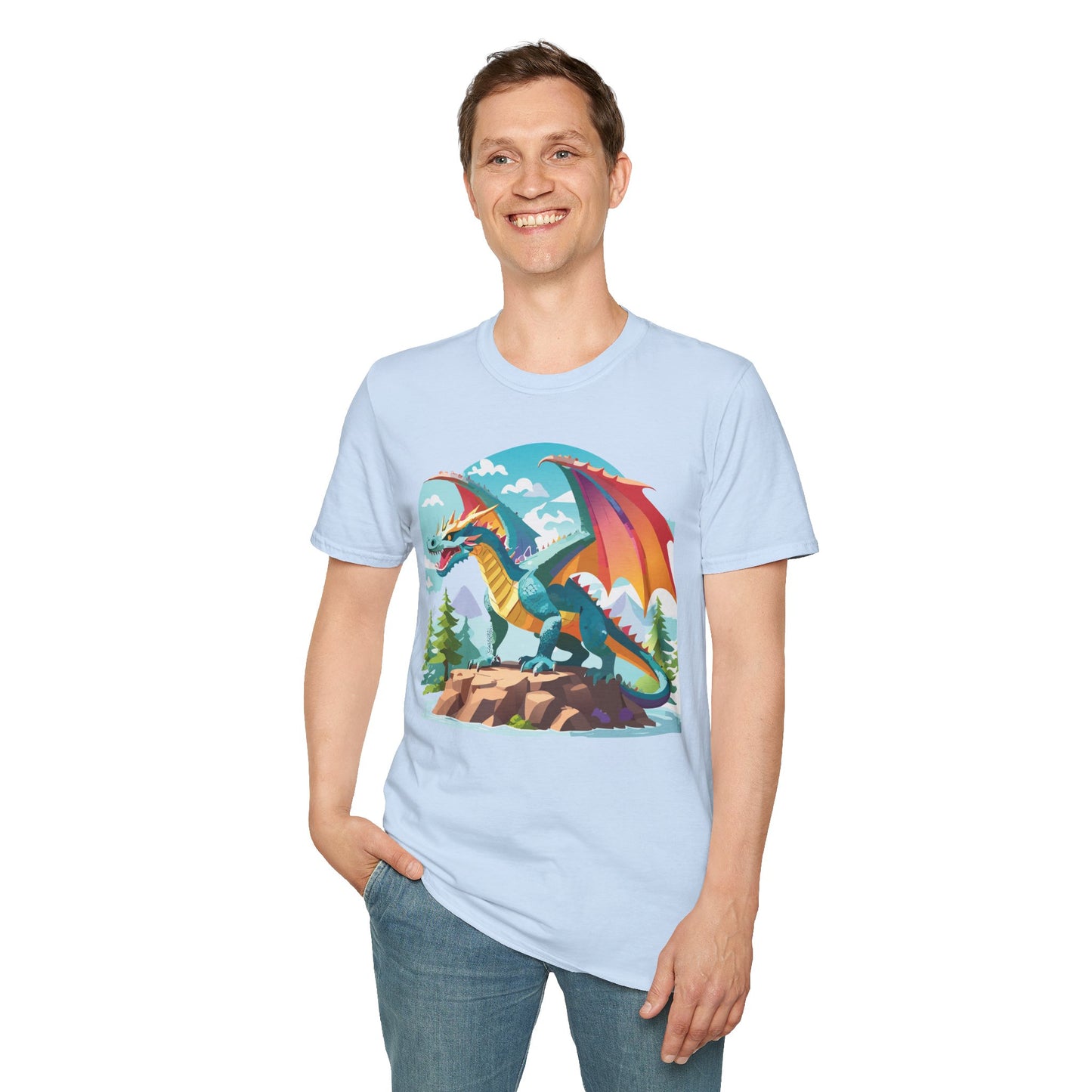 Dragon T Shirt, Dragon Shirt, Shirt with Animals, Animal Shirt