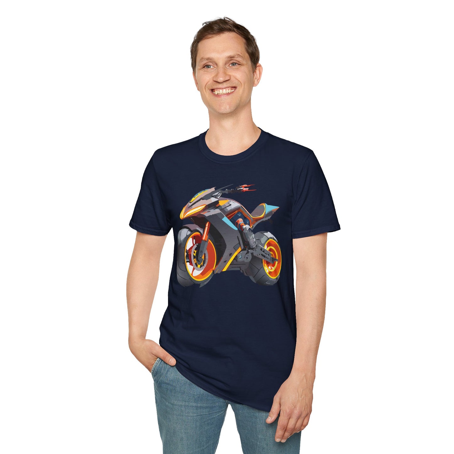 Bike T Shirt, Moto Shirt, Shirt with Motorcycle, MTB T Shirts