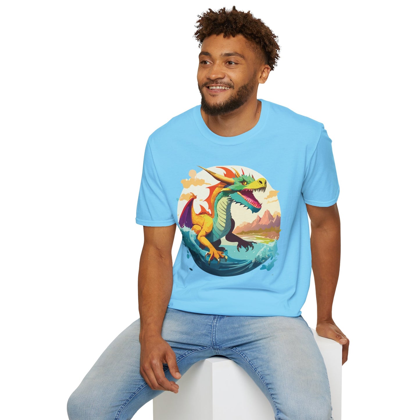 Dragon T Shirt, Dragon Shirt, Shirt with Animals, Animal Shirt