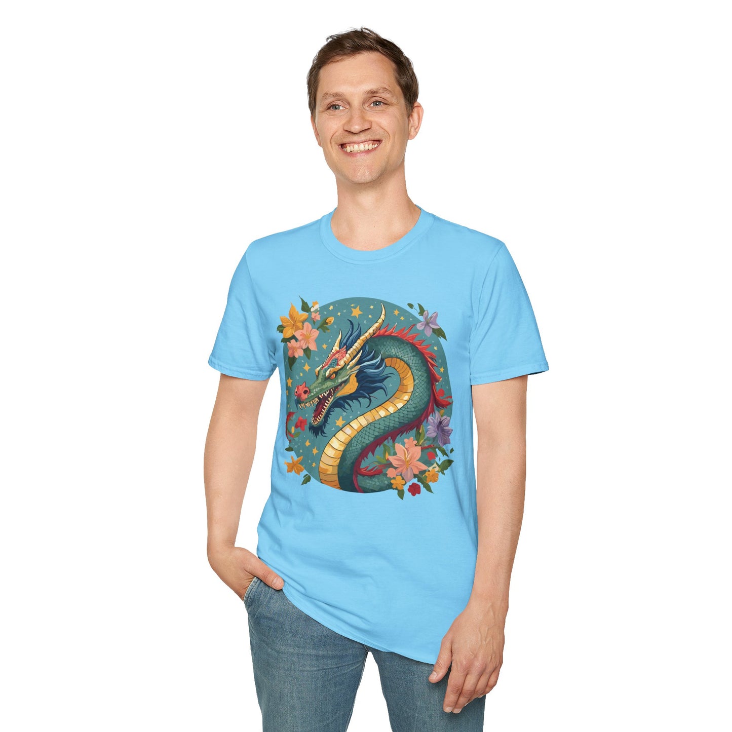 Dragon T Shirt, Dragon Shirt, Shirt with Animals, Animal Shirt
