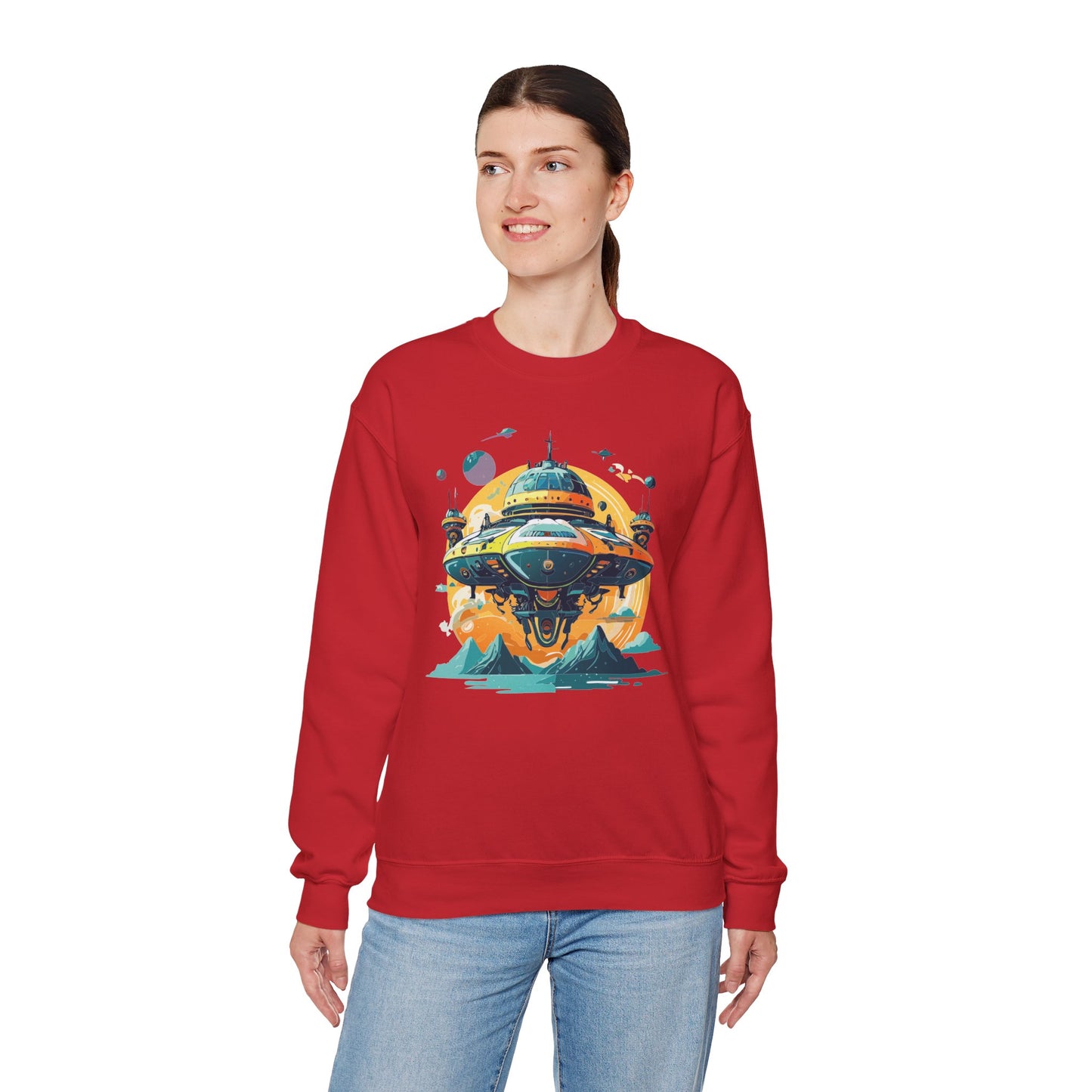 Space Shuttle Sweatshirt, Cosmic Sweatshirt, Astronaut Sweatshirt, Space Cosmic Sweatshirt
