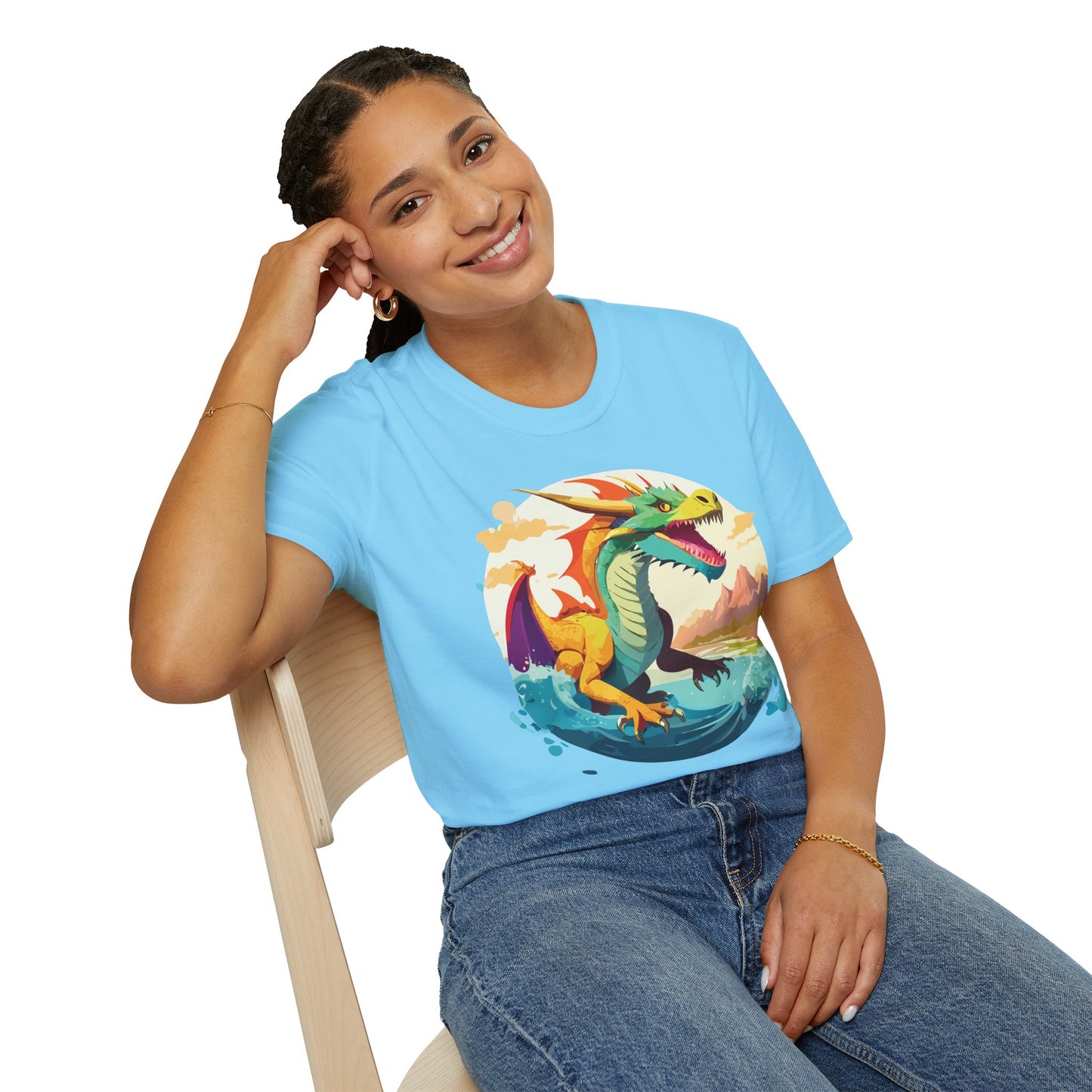 Dragon T Shirt, Dragon Shirt, Shirt with Animals, Animal Shirt