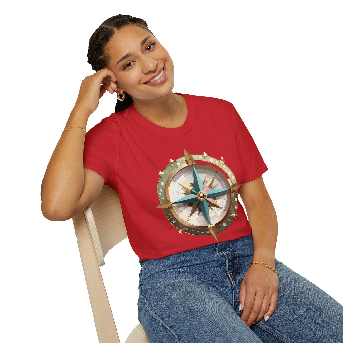 Compass T Shirt, Compass Shirt, Shirt with Compass, Navigator Shirt