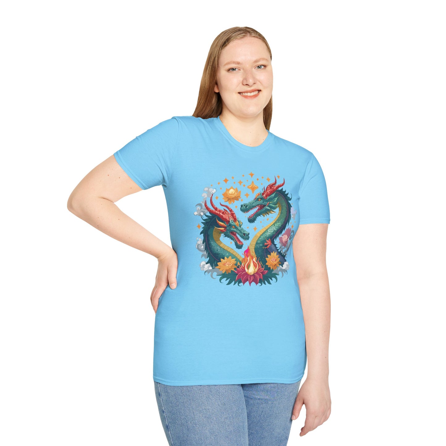 Dragon T Shirt, Dragon Shirt, Shirt with Animals, Animal Shirt