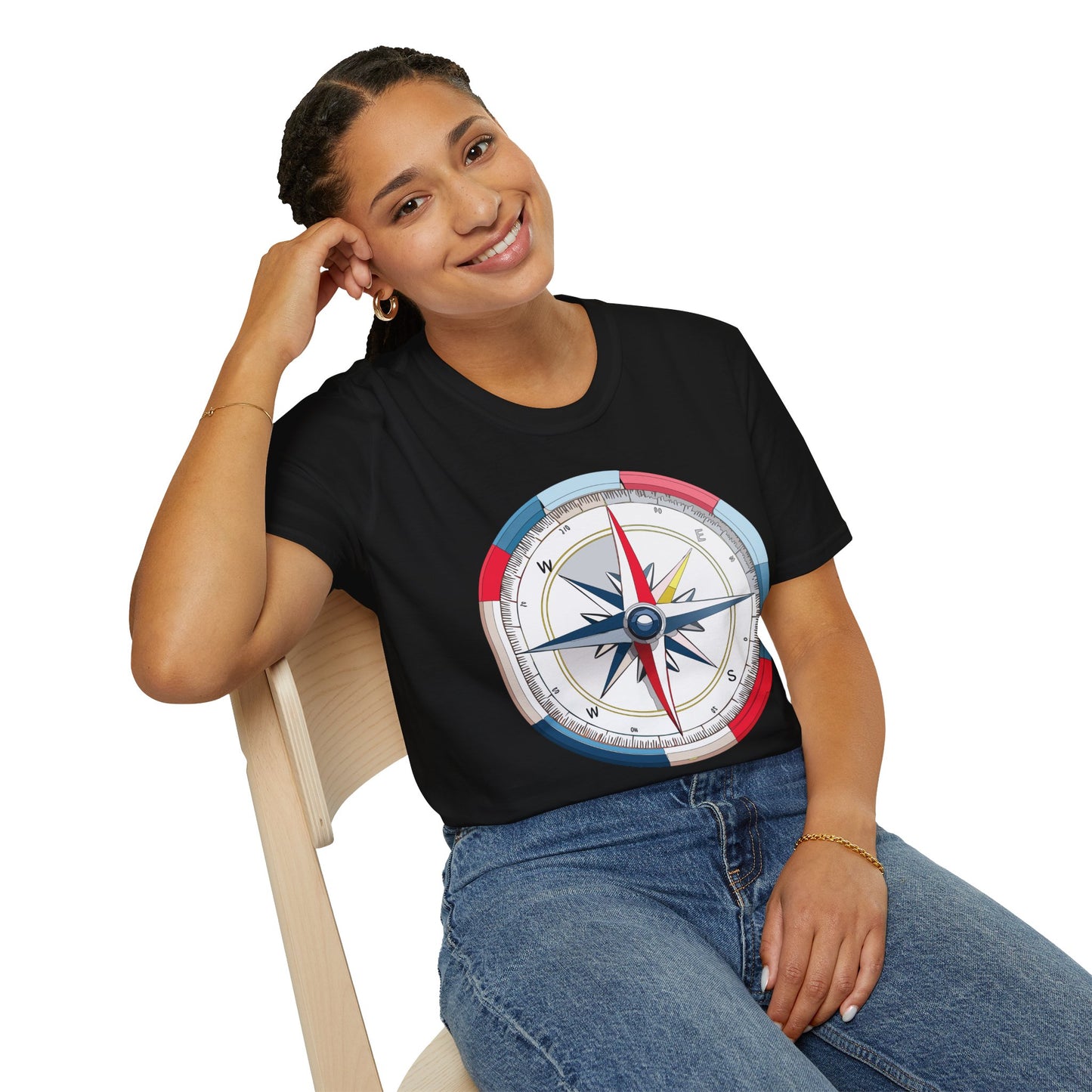 Compass T Shirt, Compass Shirt, Shirt with Compass, Navigator Shirt